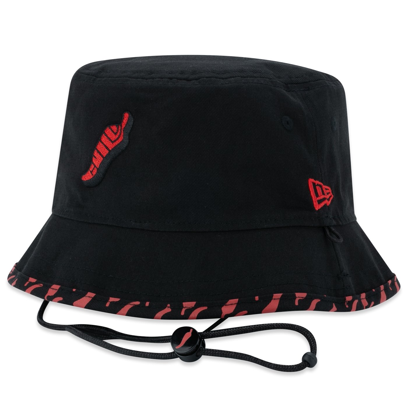 Chapeu New Era Bucket Dupla Face X Chilli Beans Preto Preto 6