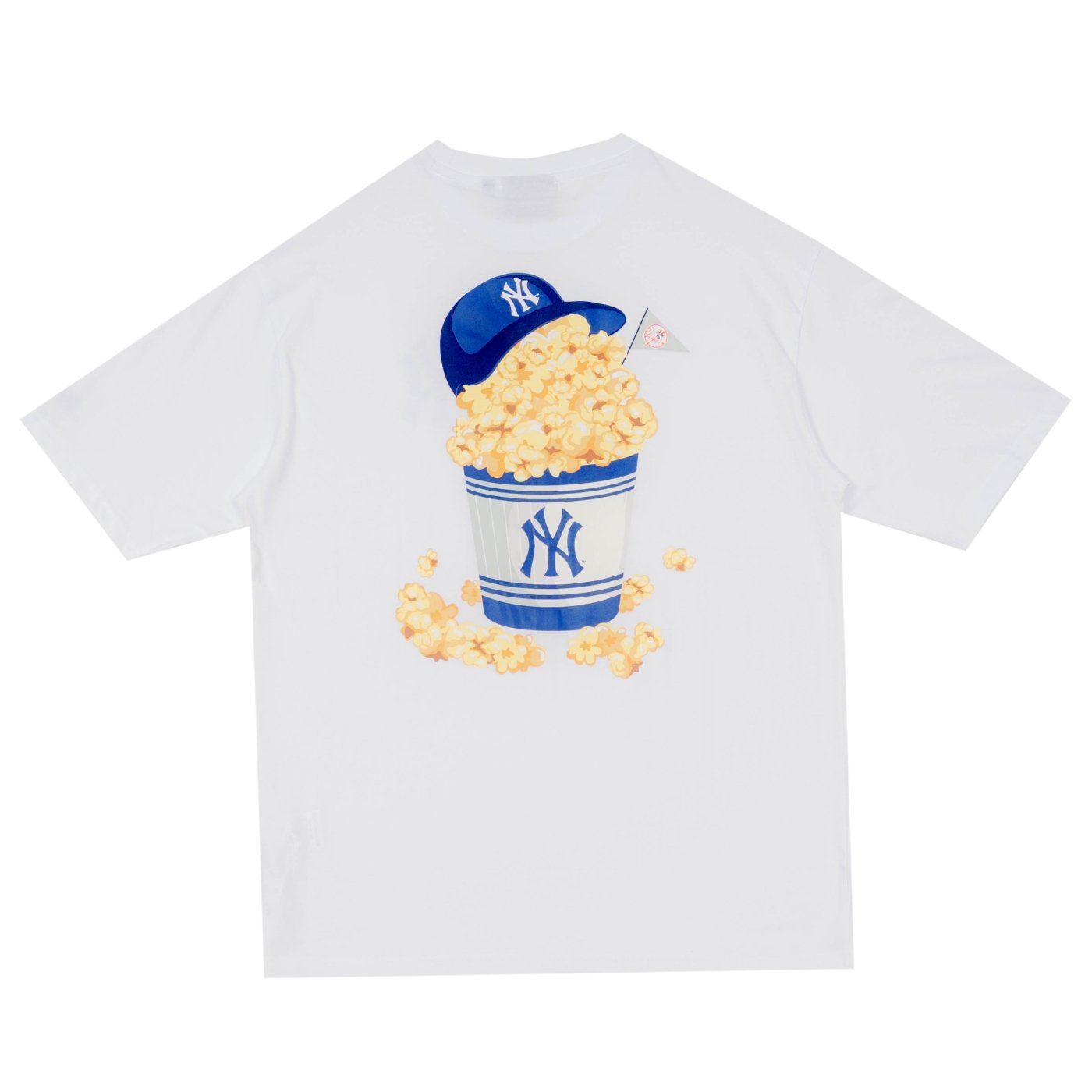 Camiseta New Era Regular New York Yankees MLB Branco Branco 2