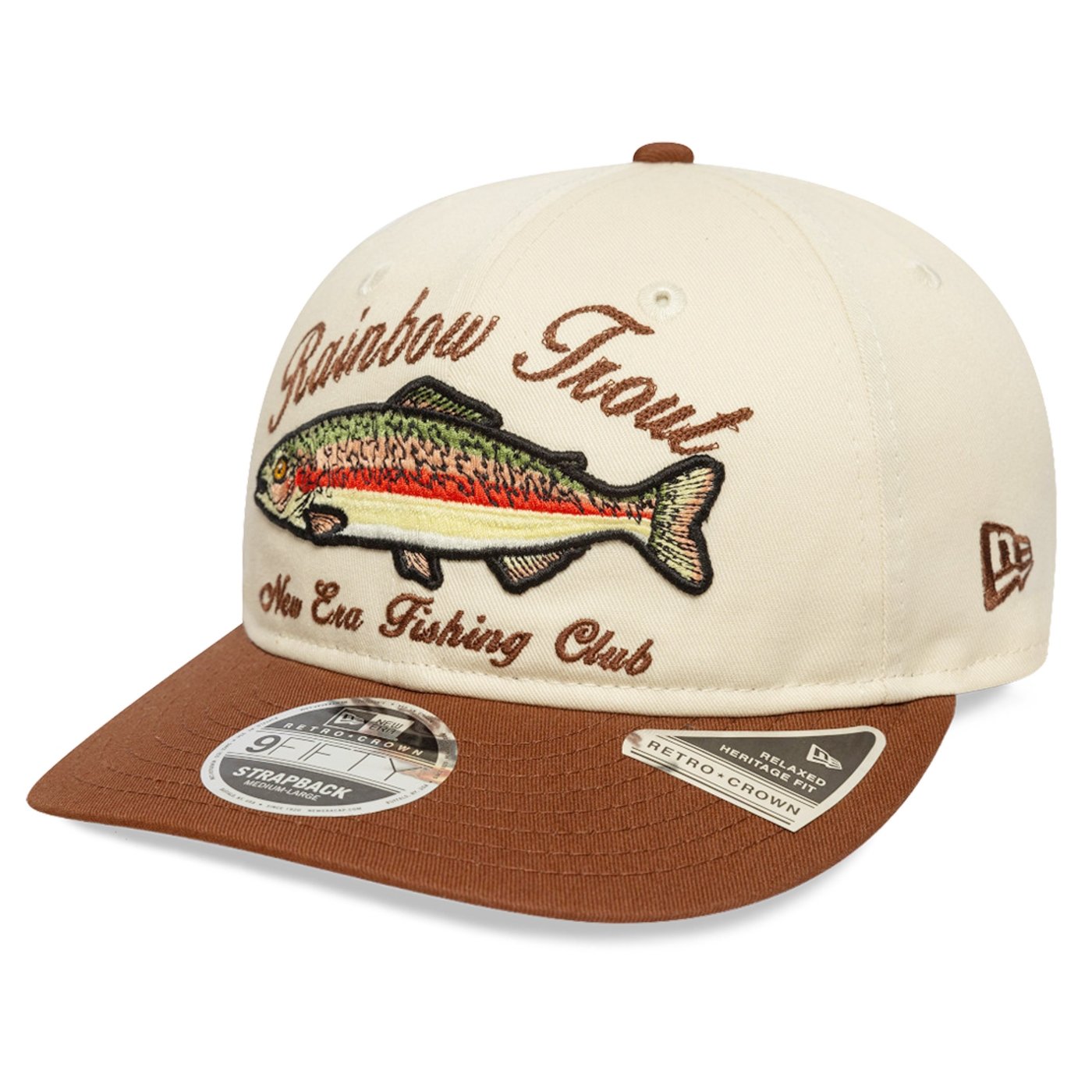 Bone New Era  9FIFTY Retro Crown  Branded Bege Bege 1