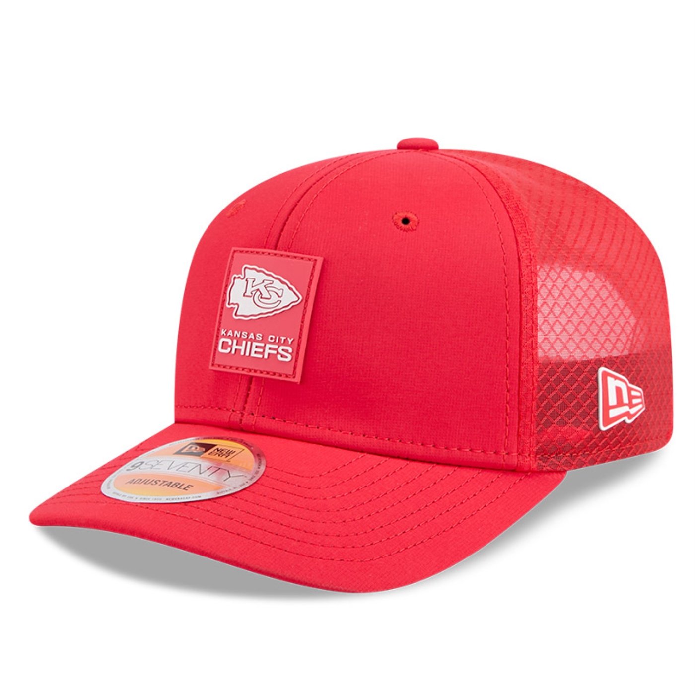 Bone New Era 9SEVENTY Kansas City Chiefs NFL Sideline Vermelho Vermelho 1