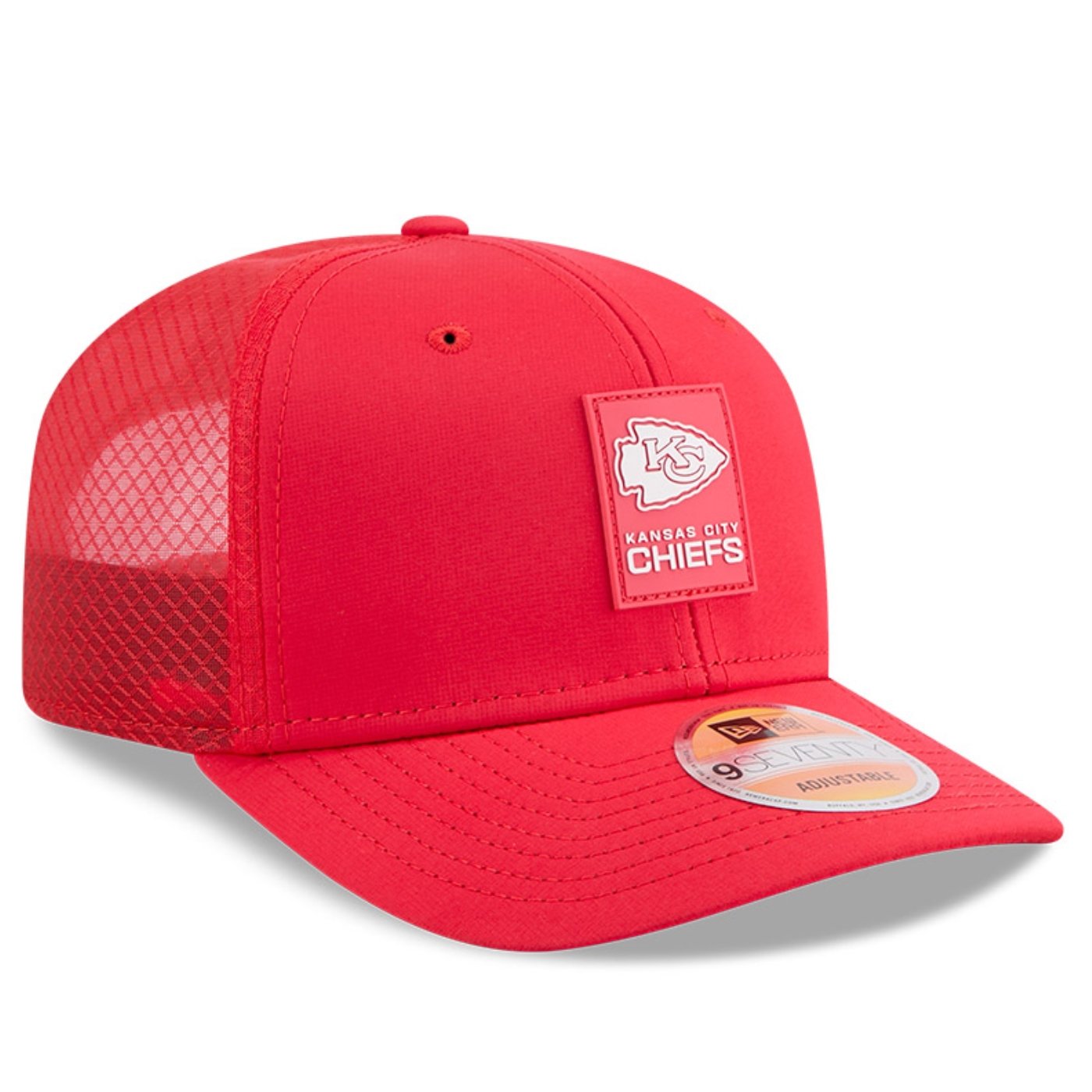 Bone New Era 9SEVENTY Kansas City Chiefs NFL Sideline Vermelho Vermelho 3