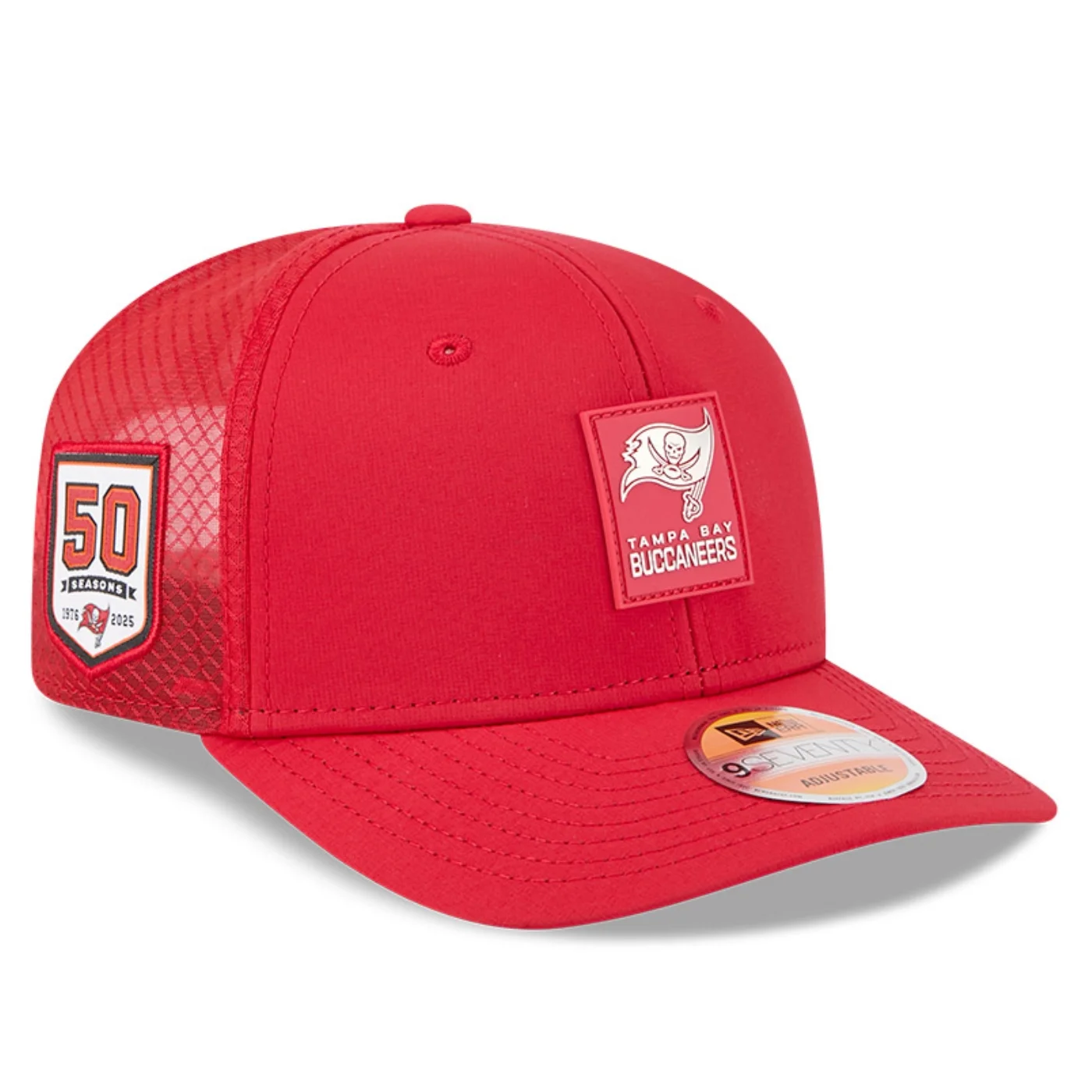 Bone New Era 9SEVENTY Tampa Bay Buccaneers NFL Sideline Vermelho Vermelho 3