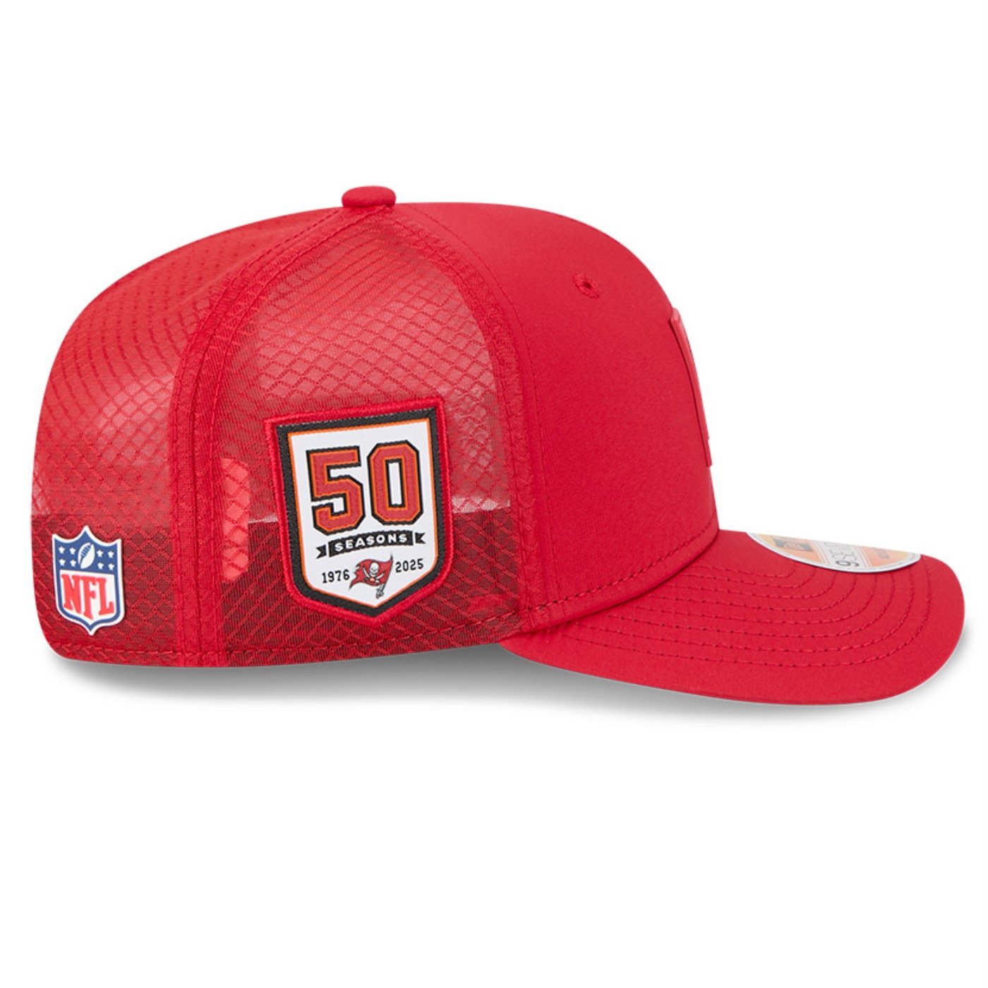 Bone New Era 9SEVENTY Tampa Bay Buccaneers NFL Sideline Vermelho Vermelho 4