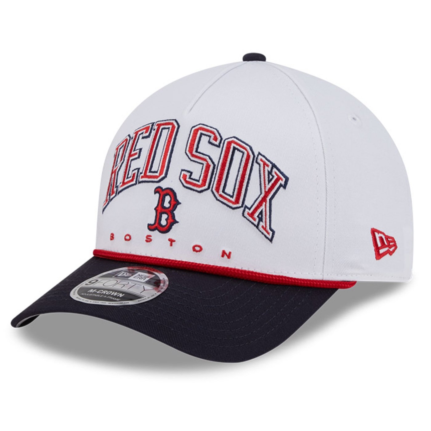 Bone New Era  9FORTY M-Crown A-Frame Boston Red Sox MLB Branco Branco 1