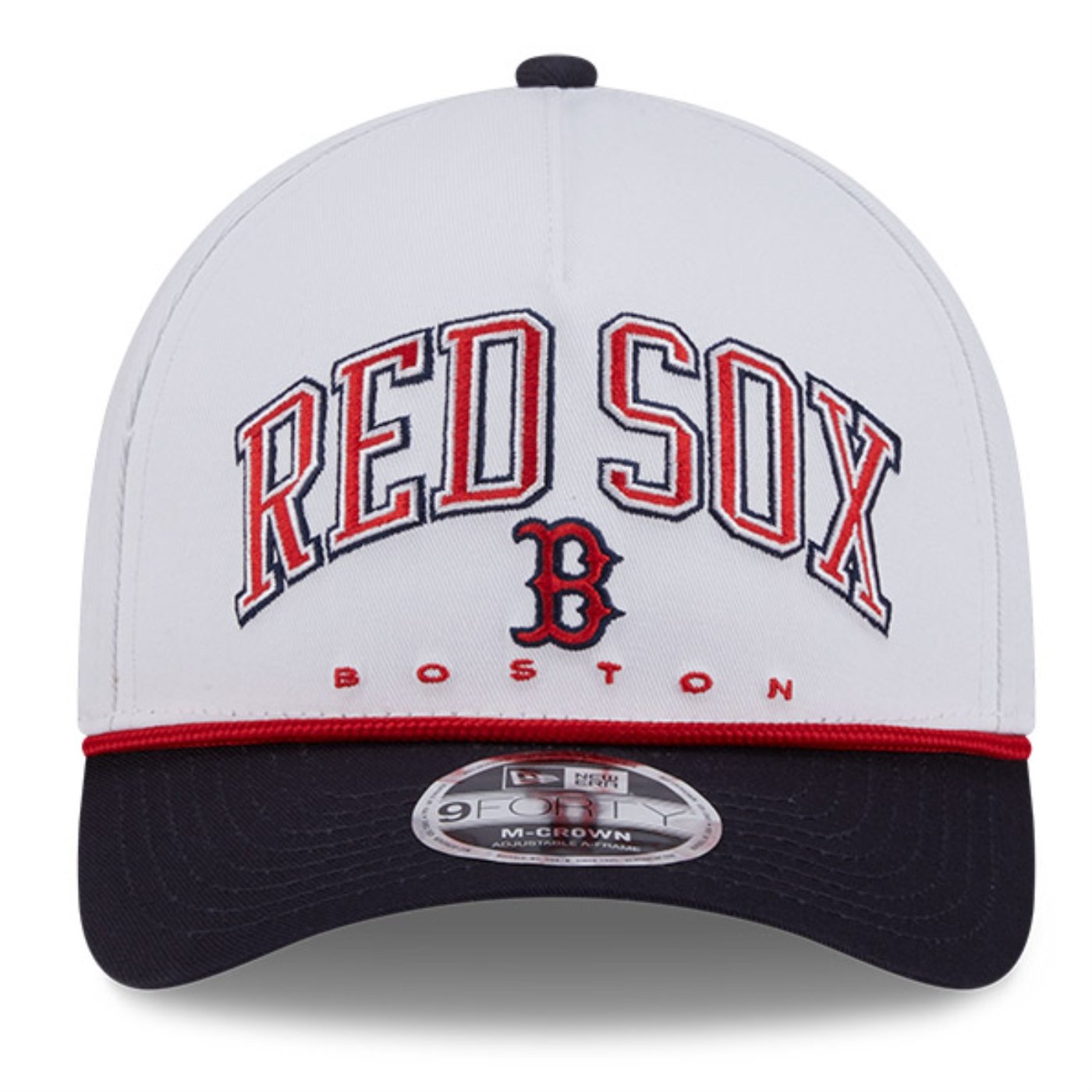 Bone New Era  9FORTY M-Crown A-Frame Boston Red Sox MLB Branco Branco 2