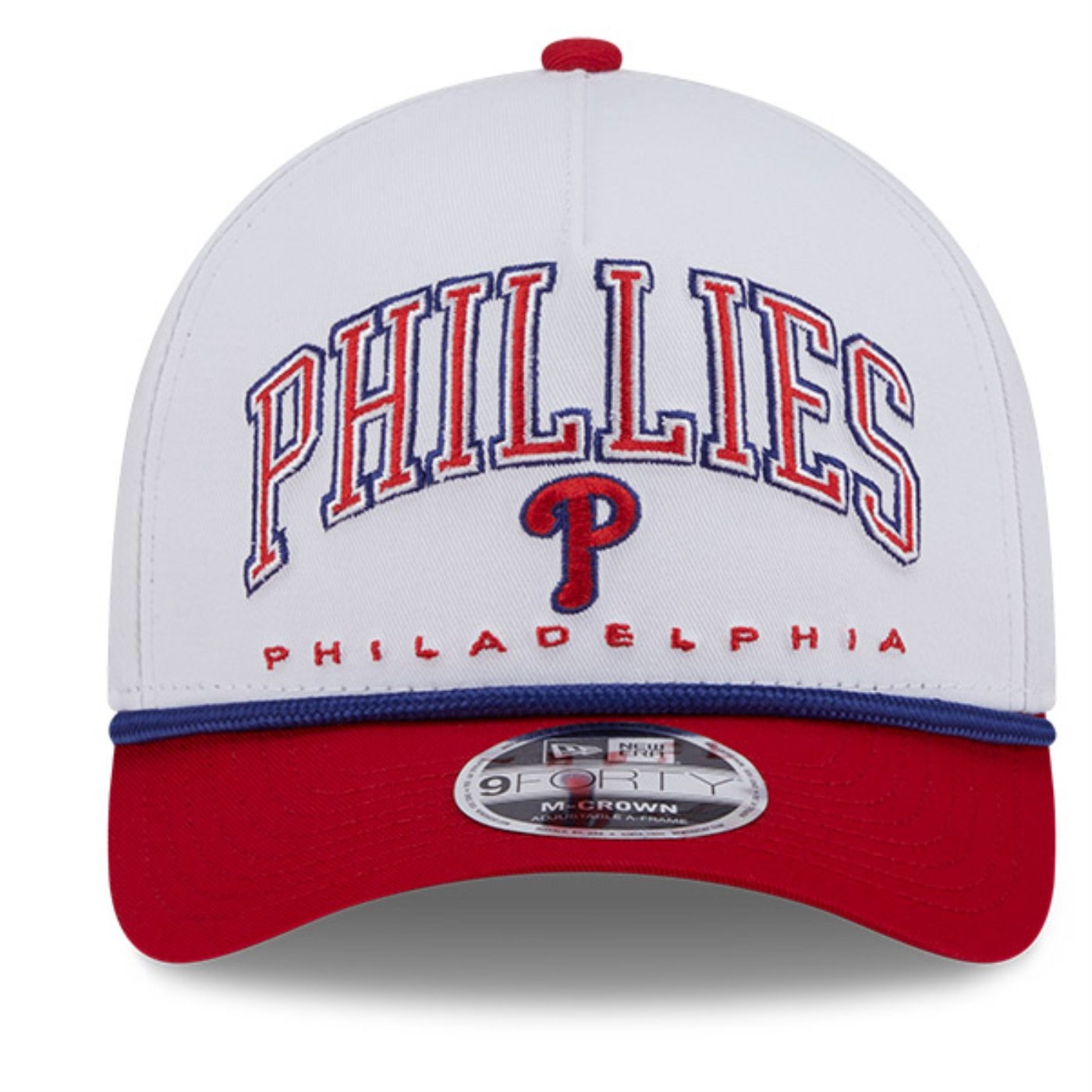 Bone New Era  9FORTY M-Crown A-Frame Philadelphia Phillies MLB Branco Branco 2