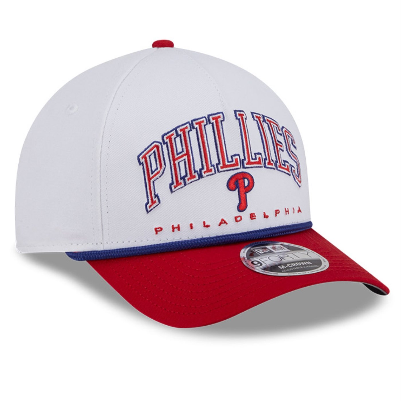 Bone New Era  9FORTY M-Crown A-Frame Philadelphia Phillies MLB Branco Branco 3