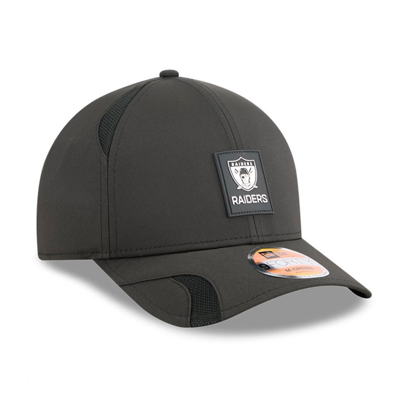Bone New Era 9FORTY M-CROWN Oakland Raiders NFL Sideline Preto Preto 3