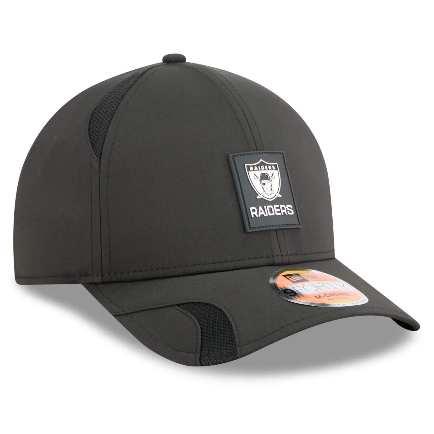 Bone New Era 9FORTY M-CROWN Oakland Raiders NFL Sideline Preto Preto 4