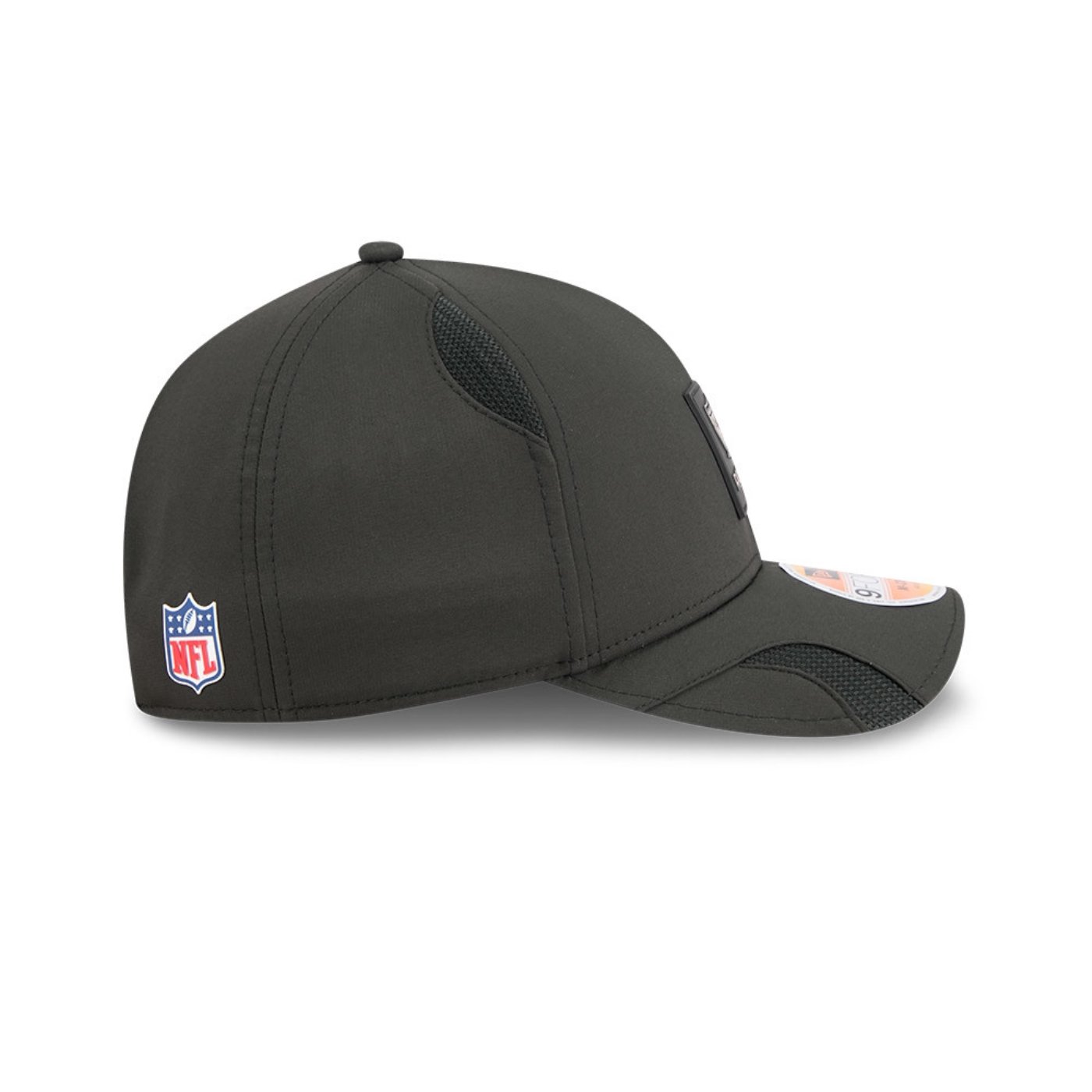 Bone New Era 9FORTY M-CROWN Oakland Raiders NFL Sideline Preto Preto 7