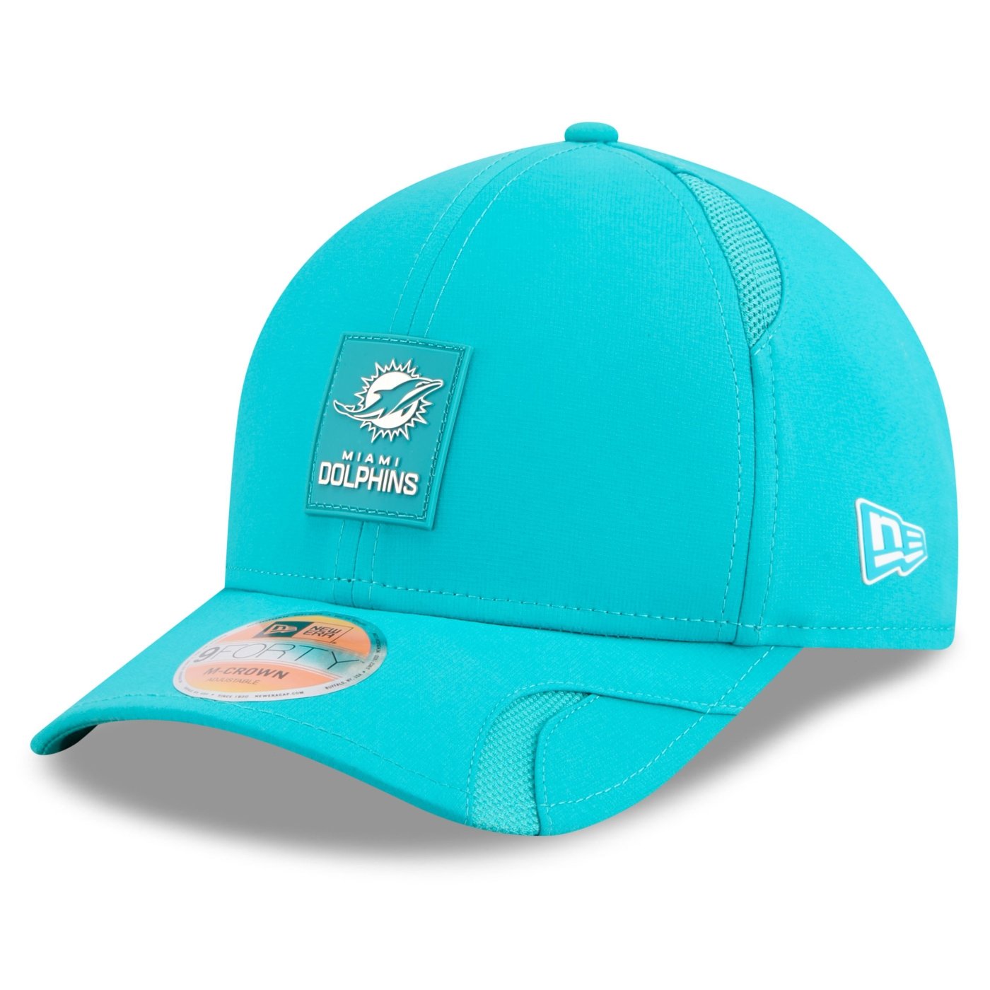 Bone New Era 9FORTY M-CROWN Miami Dolphins NFL Sideline Verde Verde