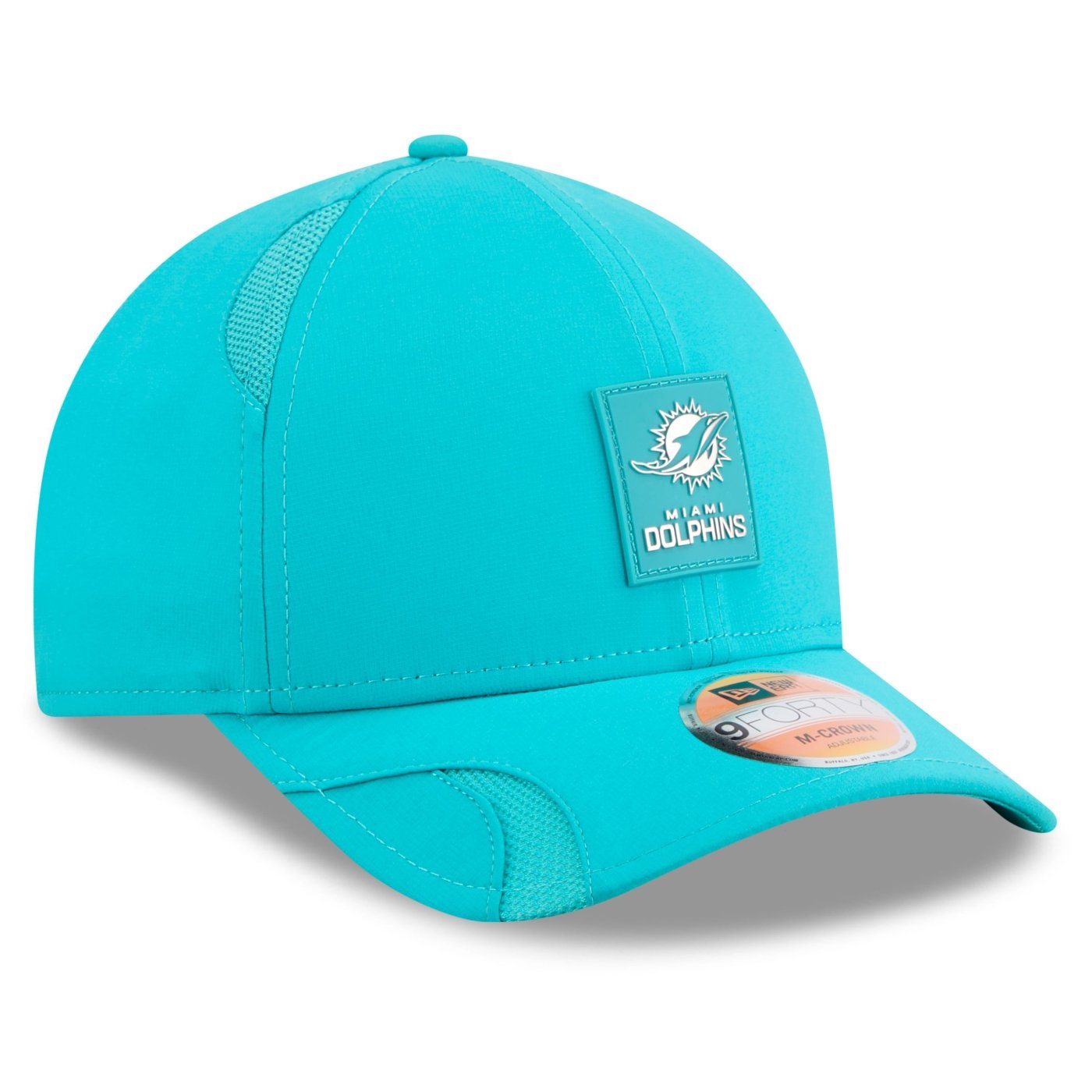 Bone New Era 9FORTY M-CROWN Miami Dolphins NFL Sideline Verde Verde 3