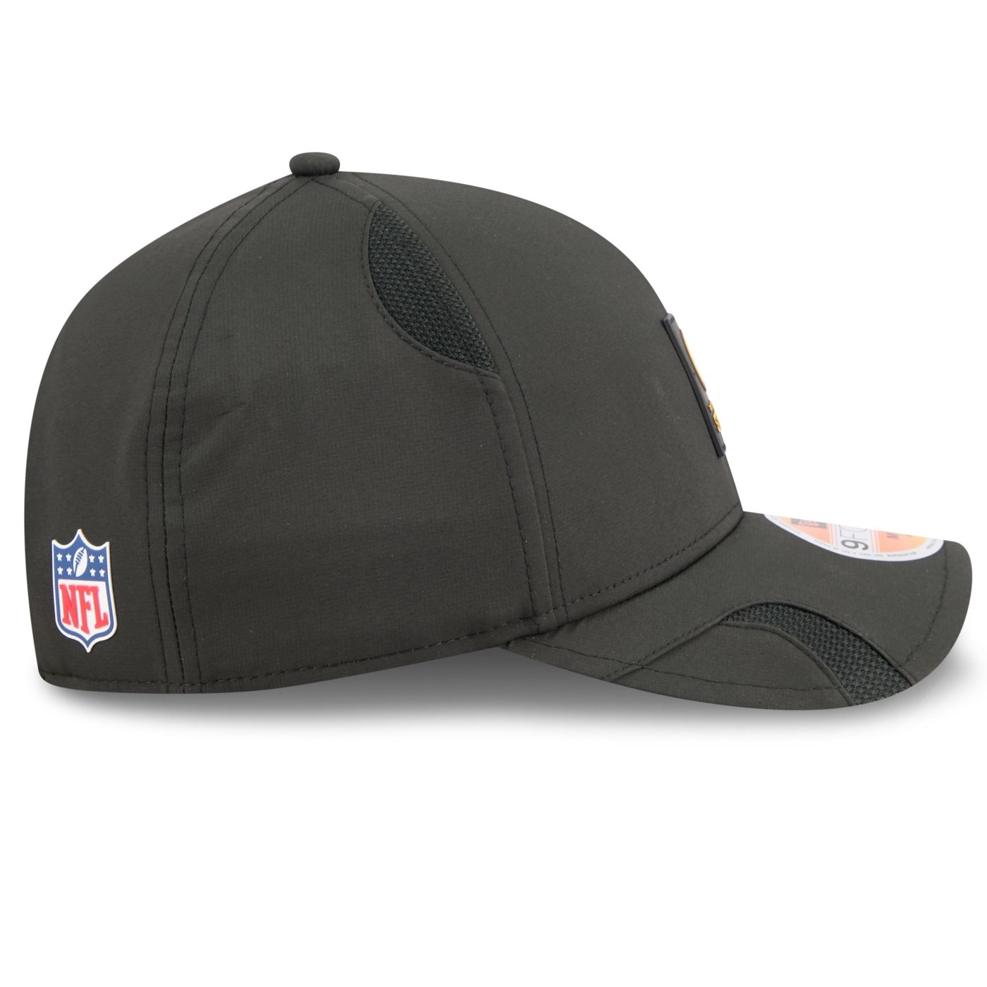 Bone New Era 9FORTY M-CROWN Pittsburgh Steelers NFL Sideline Preto Preto 7