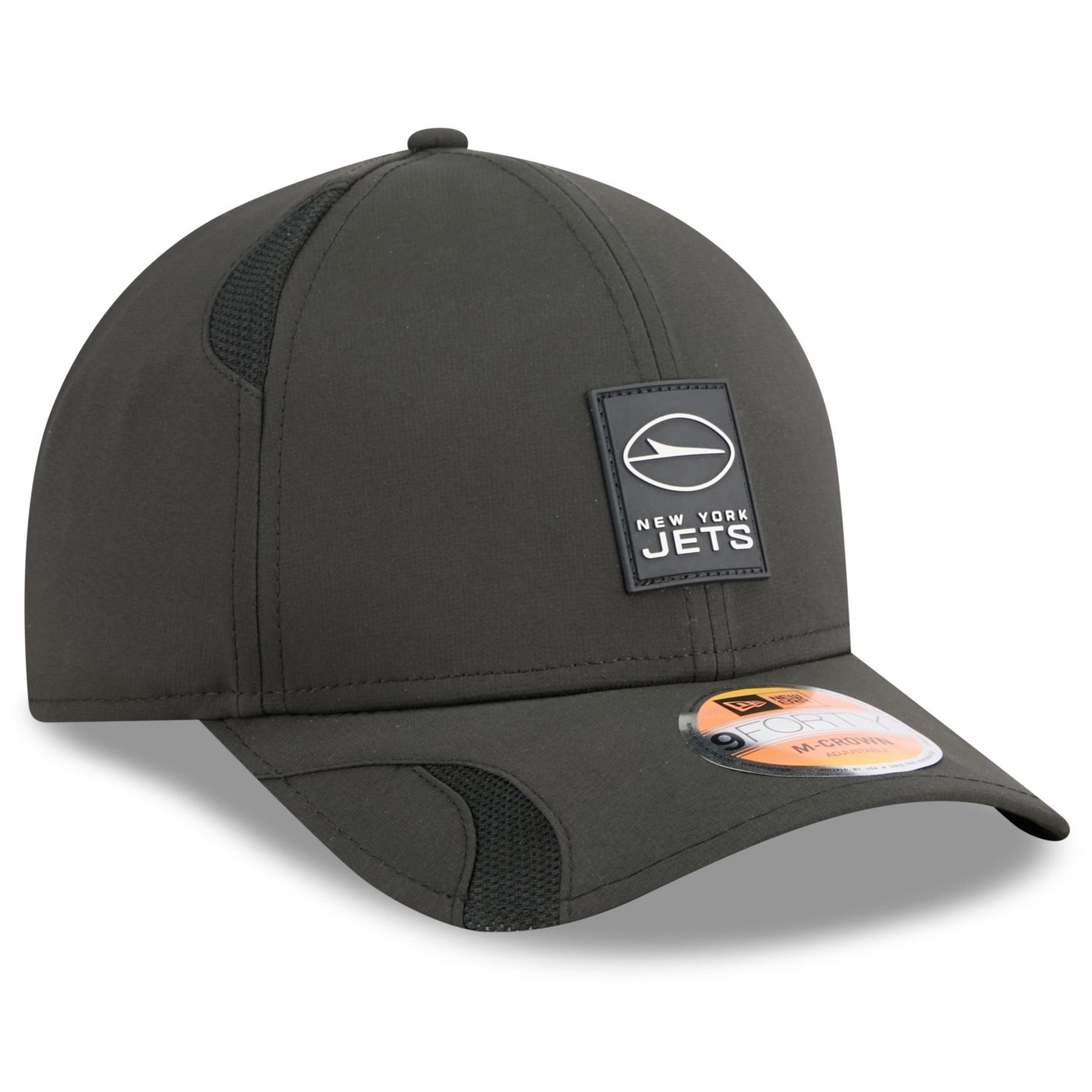 Bone New Era 9FORTY M-CROWN New York Jets NFL Sideline Preto Preto 4