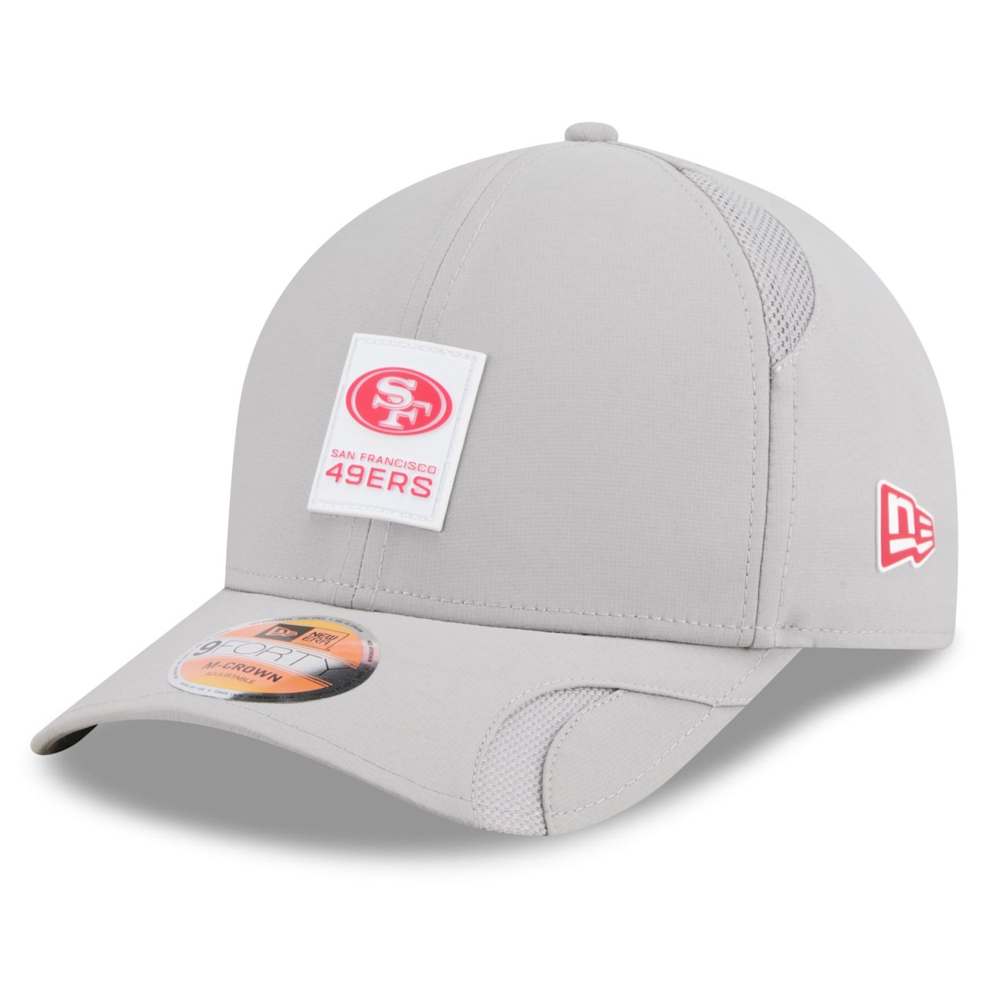 Bone New Era 9FORTY M-CROWN San Francisco 49ers NFL Sideline Cinza