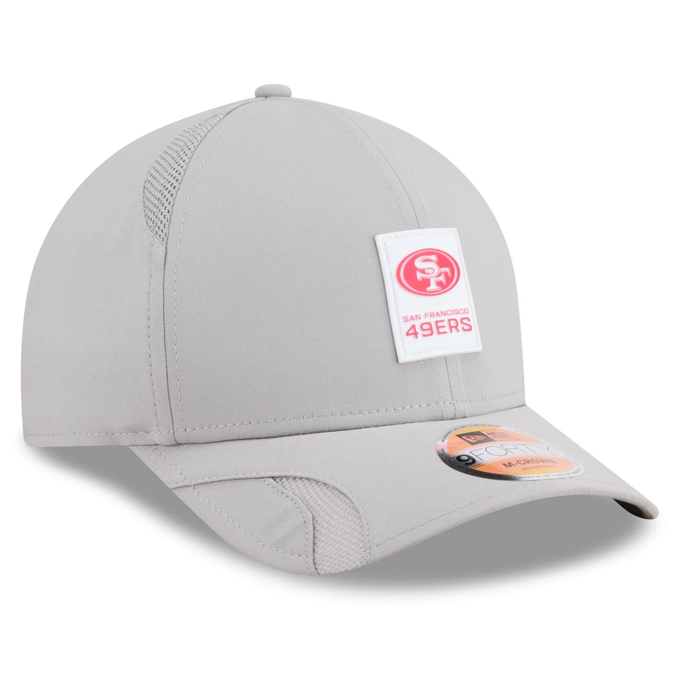 Bone New Era 9FORTY M-CROWN San Francisco 49ers NFL Sideline Cinza Cinza 3