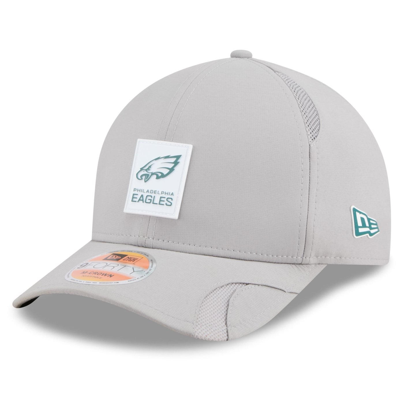 Bone New Era 9FORTY M-CROWN Philadelphia Eagles NFL Sideline Cinza Cinza 1