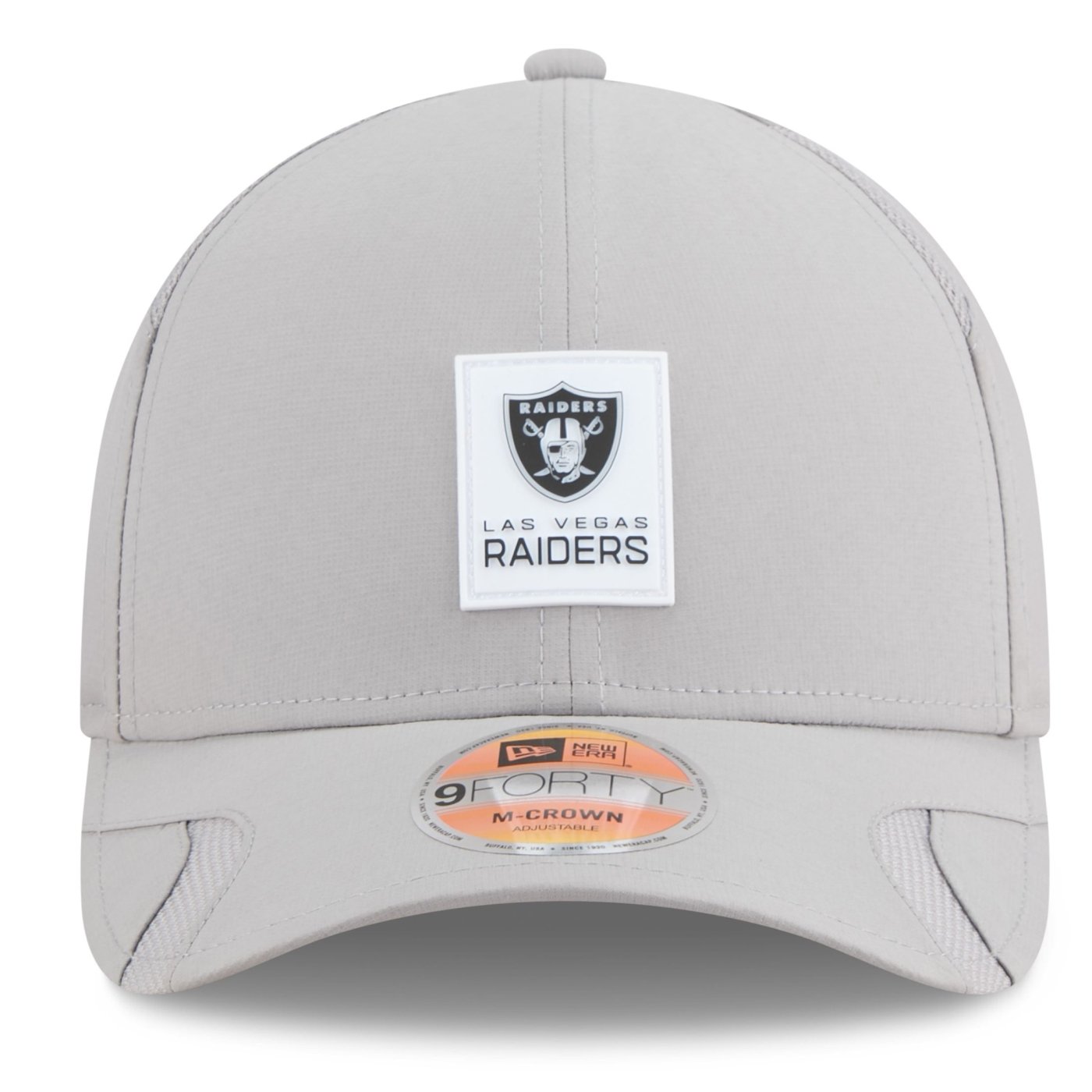 Bone New Era 9FORTY M-CROWN Las Vegas Raiders NFL Sideline Cinza Cinza 2