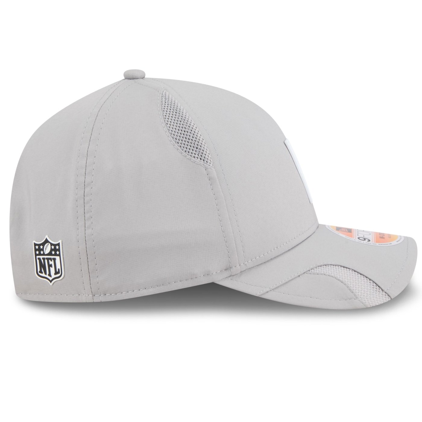 Bone New Era 9FORTY M-CROWN Las Vegas Raiders NFL Sideline Cinza Cinza 7