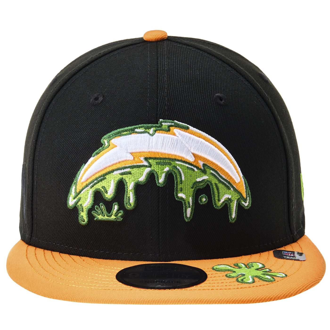 Bone New Era 9FIFTY NFL X Nickelodeon Slime Los Angeles Chargers Preto 2