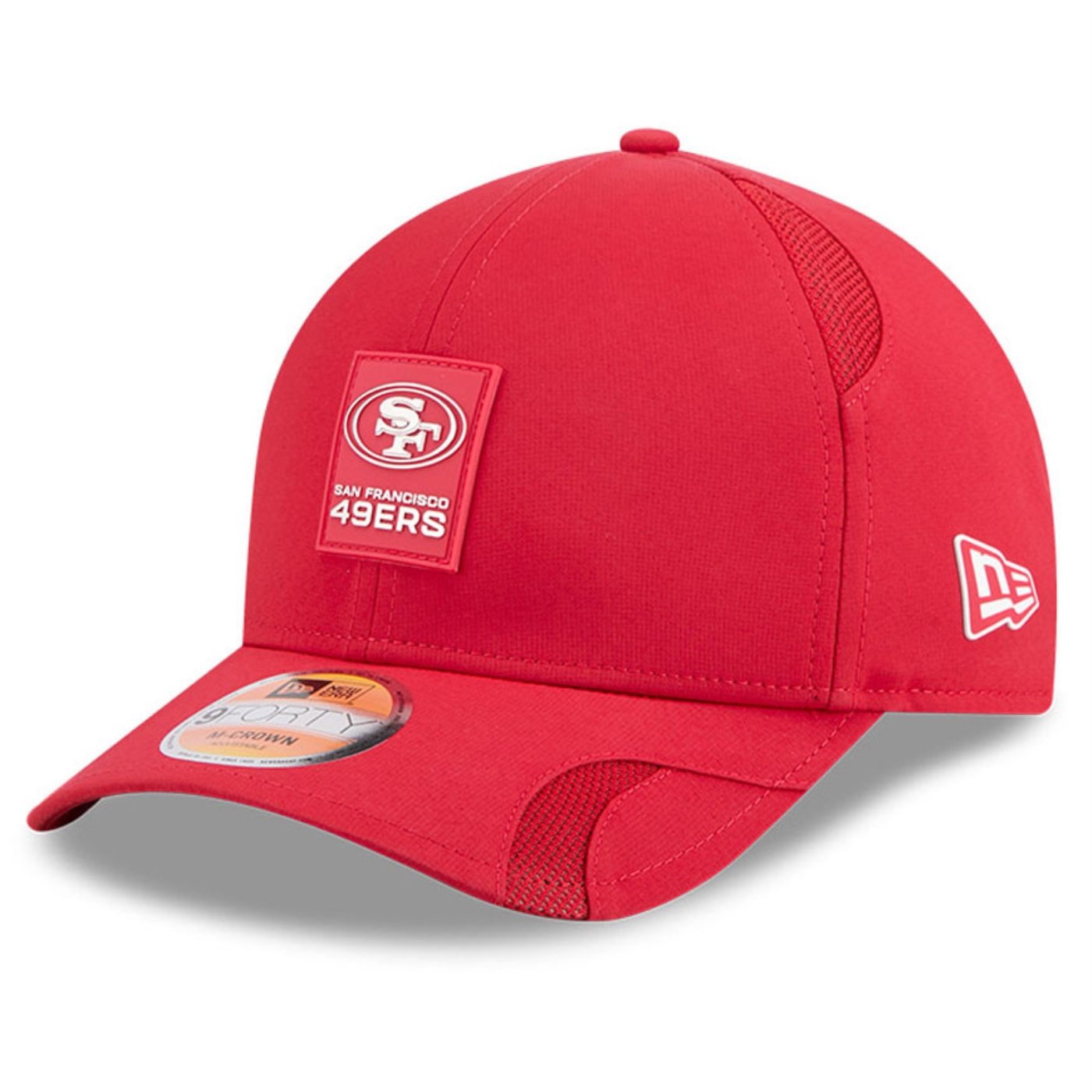 Bone New Era 9FORTY M-CROWN San Francisco 49ers NFL Sideline Vermelho