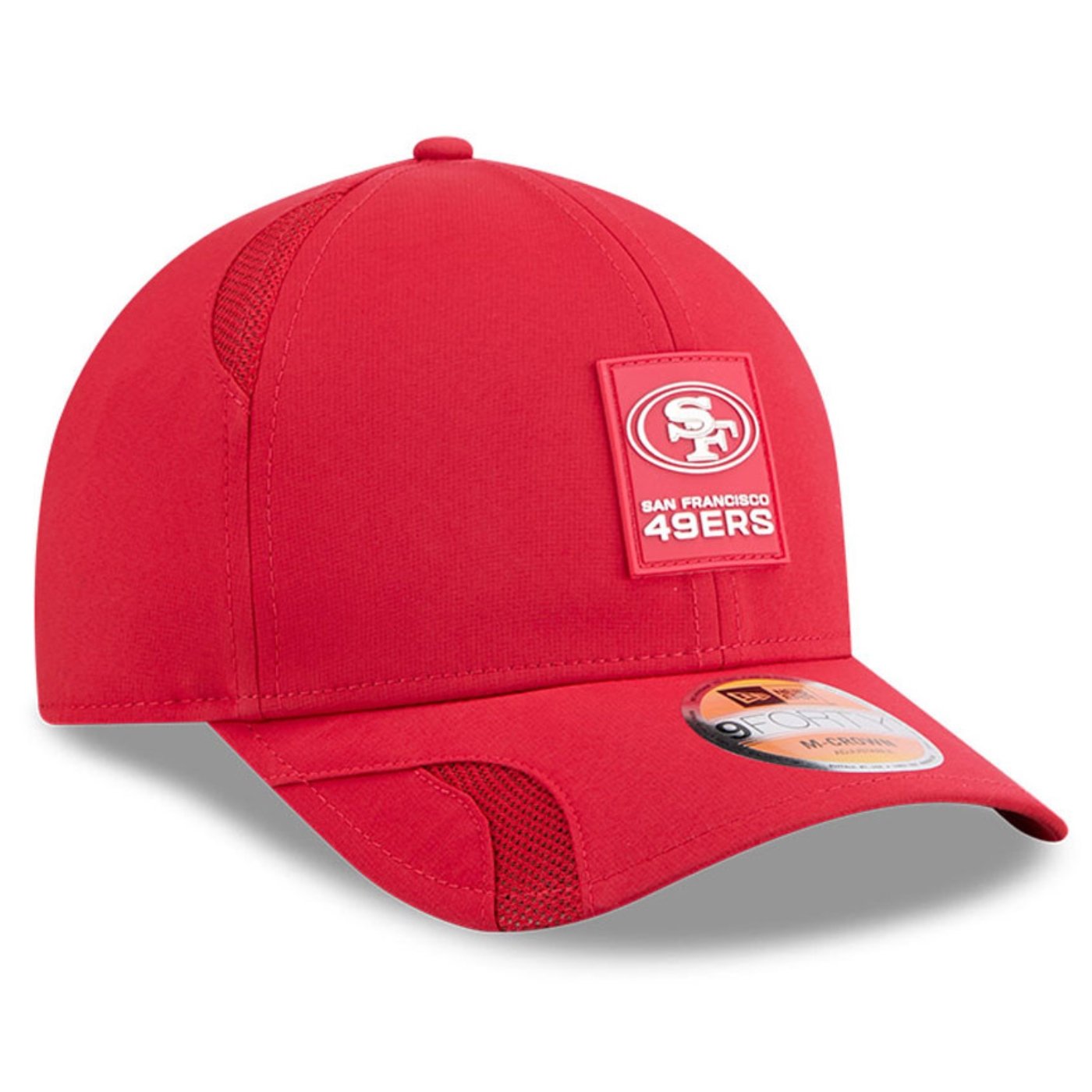Bone New Era 9FORTY M-CROWN San Francisco 49ers NFL Sideline Vermelho Vermelho 3