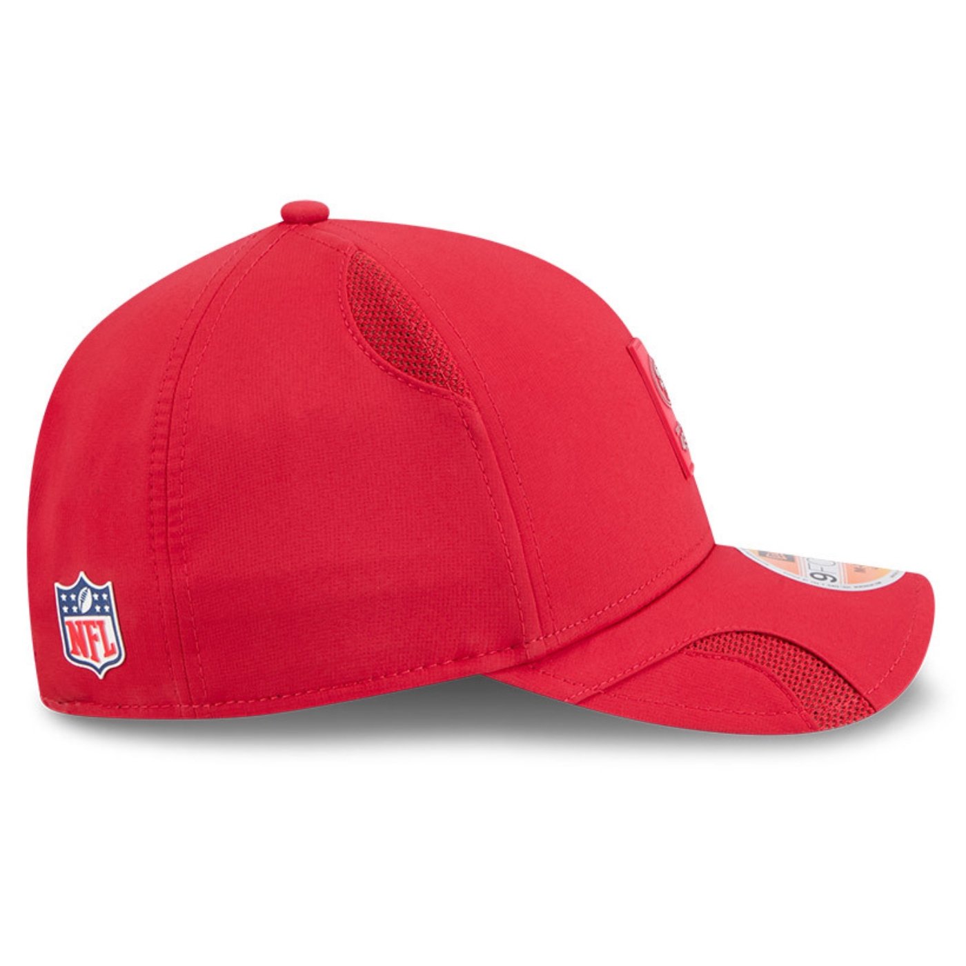 Bone New Era 9FORTY M-CROWN San Francisco 49ers NFL Sideline Vermelho Vermelho 4