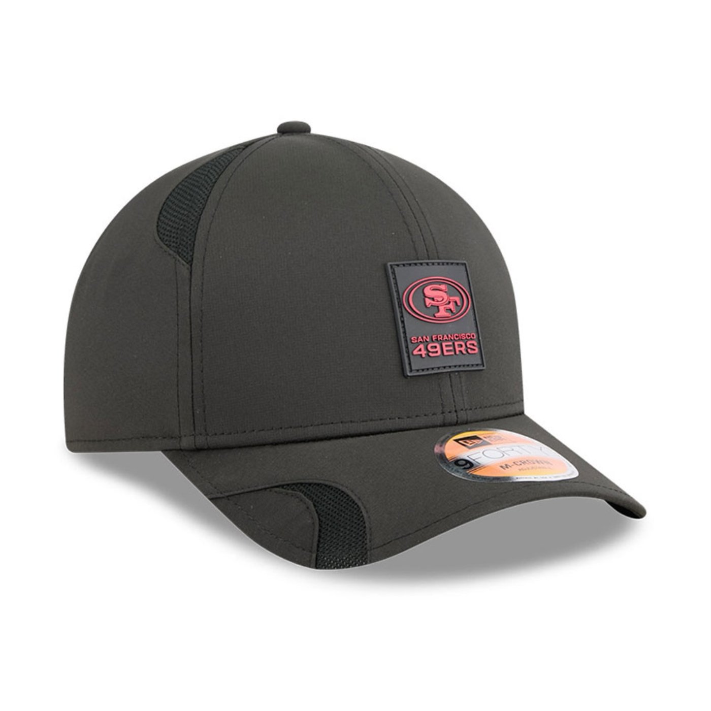 Bone New Era 9FORTY M-CROWN San Francisco 49ers NFL Sideline Preto Preto 3