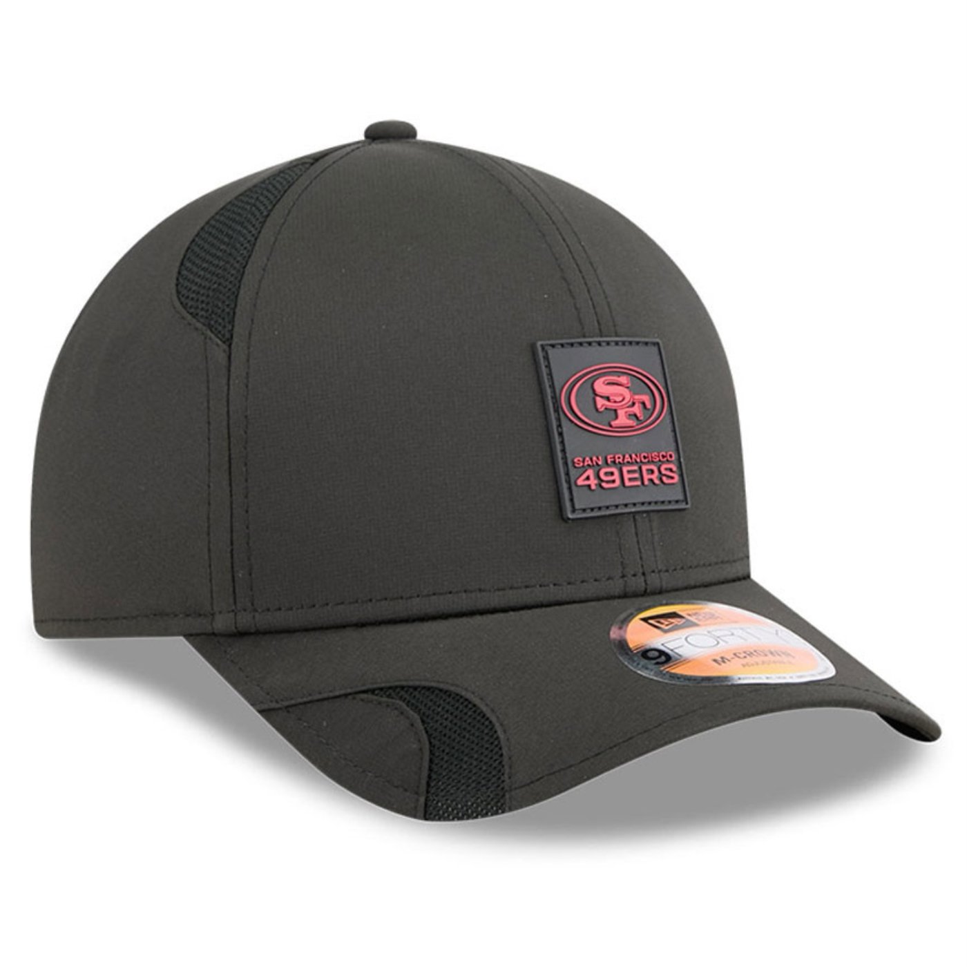 Bone New Era 9FORTY M-CROWN San Francisco 49ers NFL Sideline Preto Preto 4