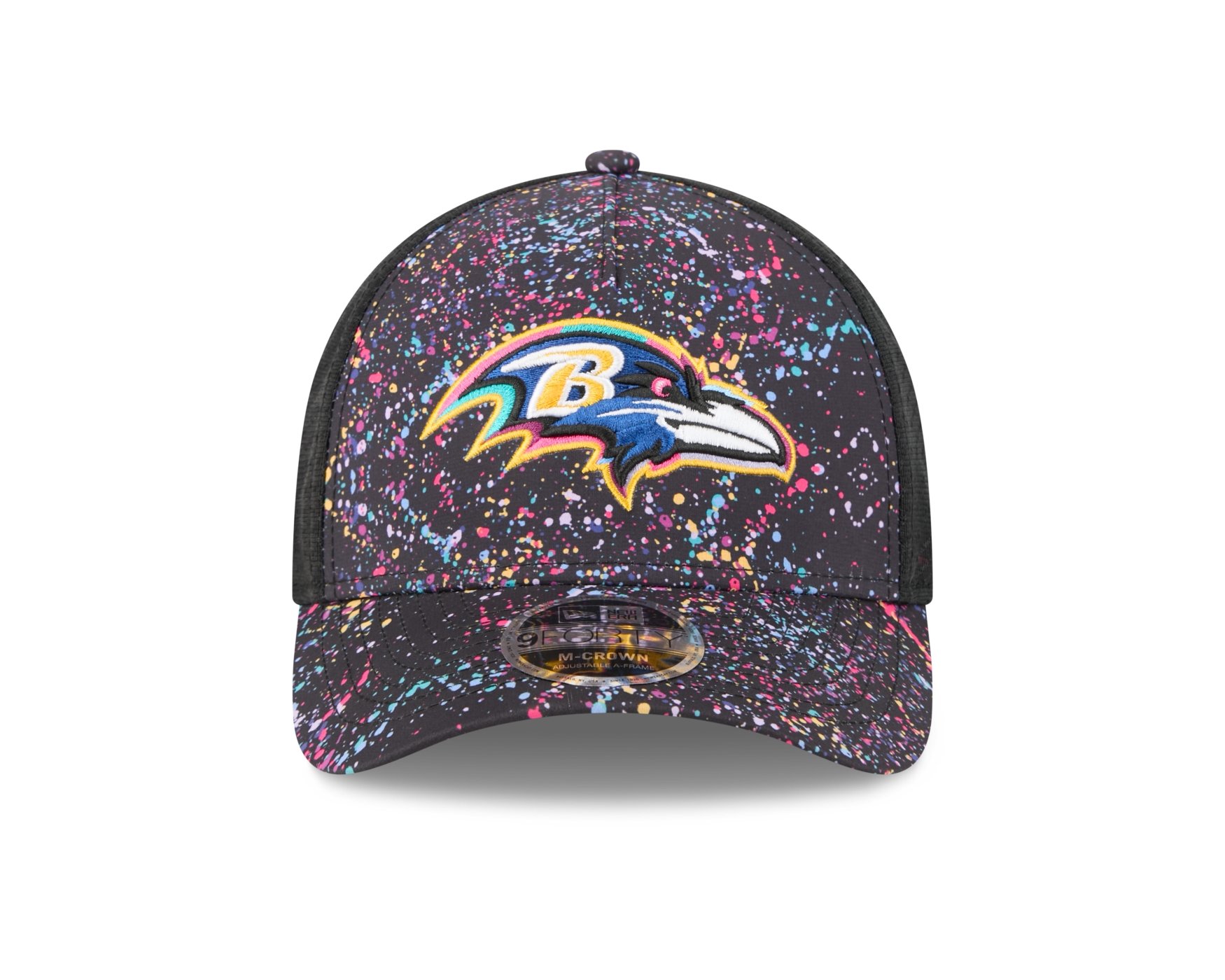 Bone New Era  9FORTY M-Crown A-Frame Baltimore Ravens NFL Preto Multicores 2