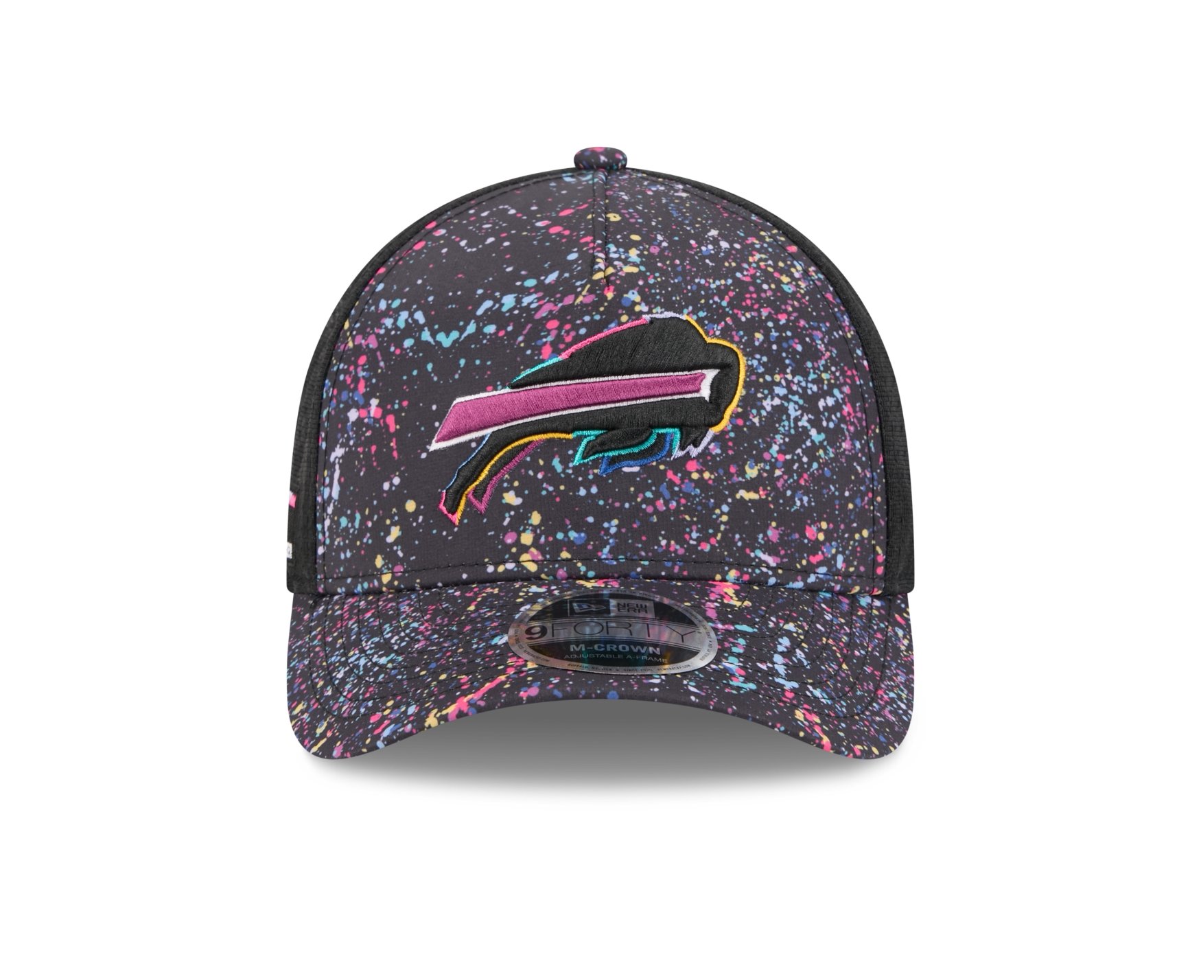 Bone New Era  9FORTY M-Crown A-Frame Buffalo Bills NFL Preto Multicores 2