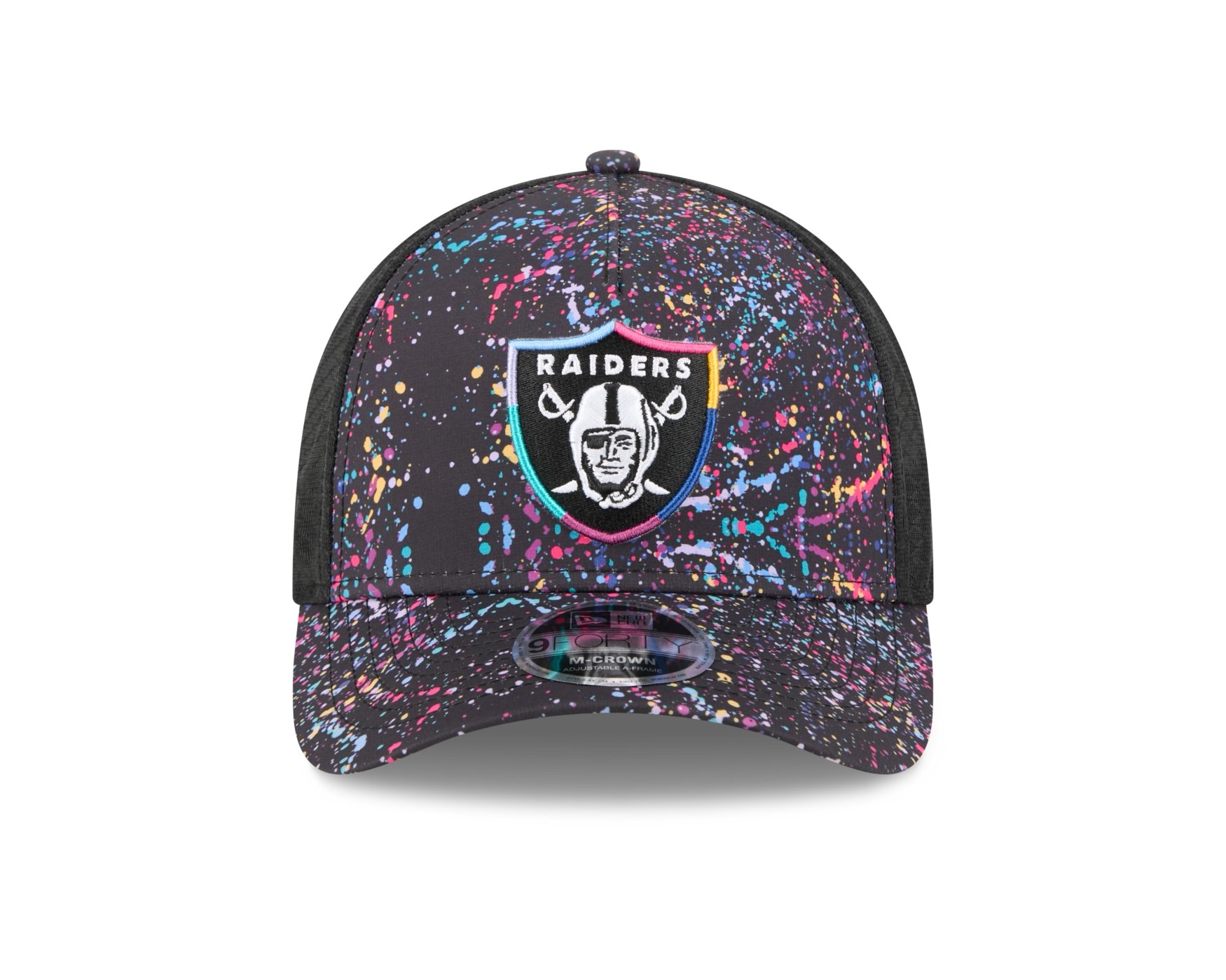 Bone New Era 9FORTY M-Crown A-Frame Las Vegas Raiders NFL Preto Preto 2
