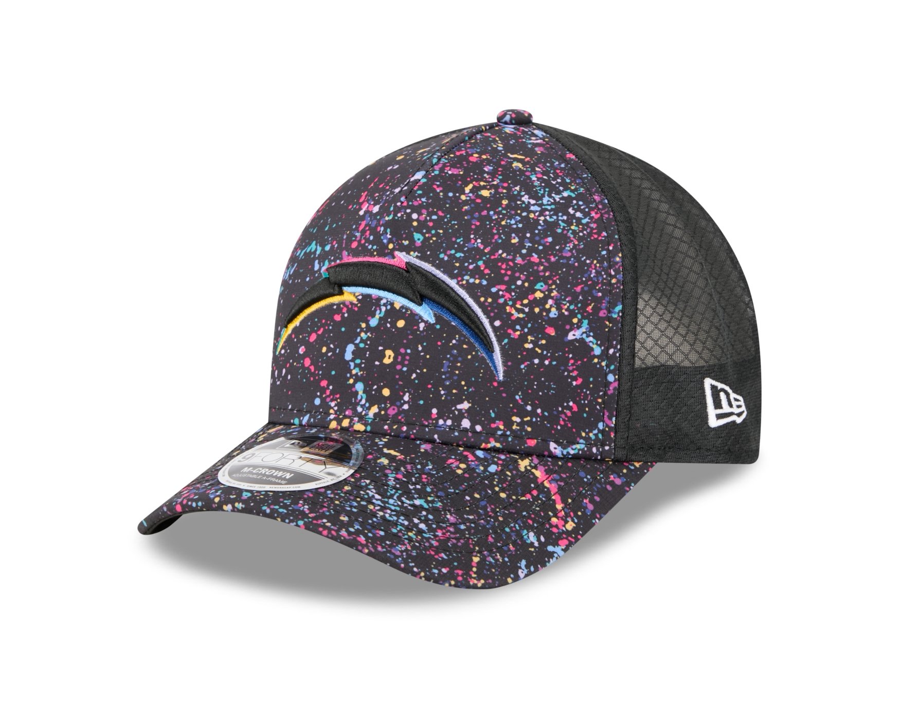 Bone New Era  9FORTY M-Crown A-Frame Los Angeles Chargers NFL Preto