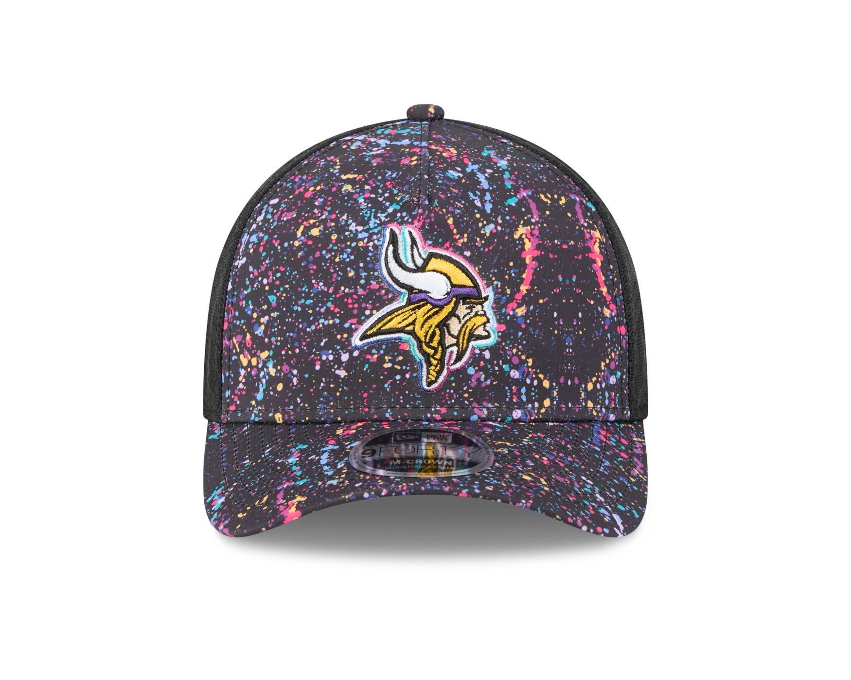 Bone New Era  9FORTY M-Crown A-Frame Minnesota Vikings NFL Preto Multicores 2