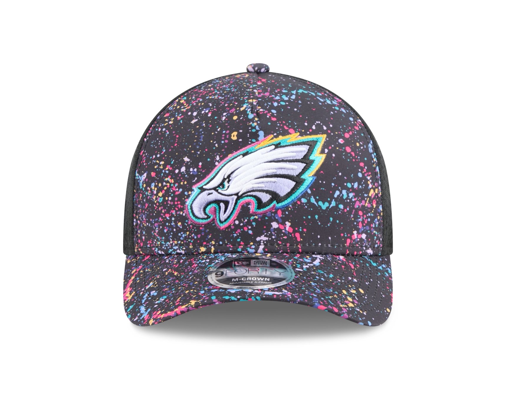 Bone New Era  9FORTY M-Crown A-Frame Philadelphia Eagles NFL Preto Multicores 2