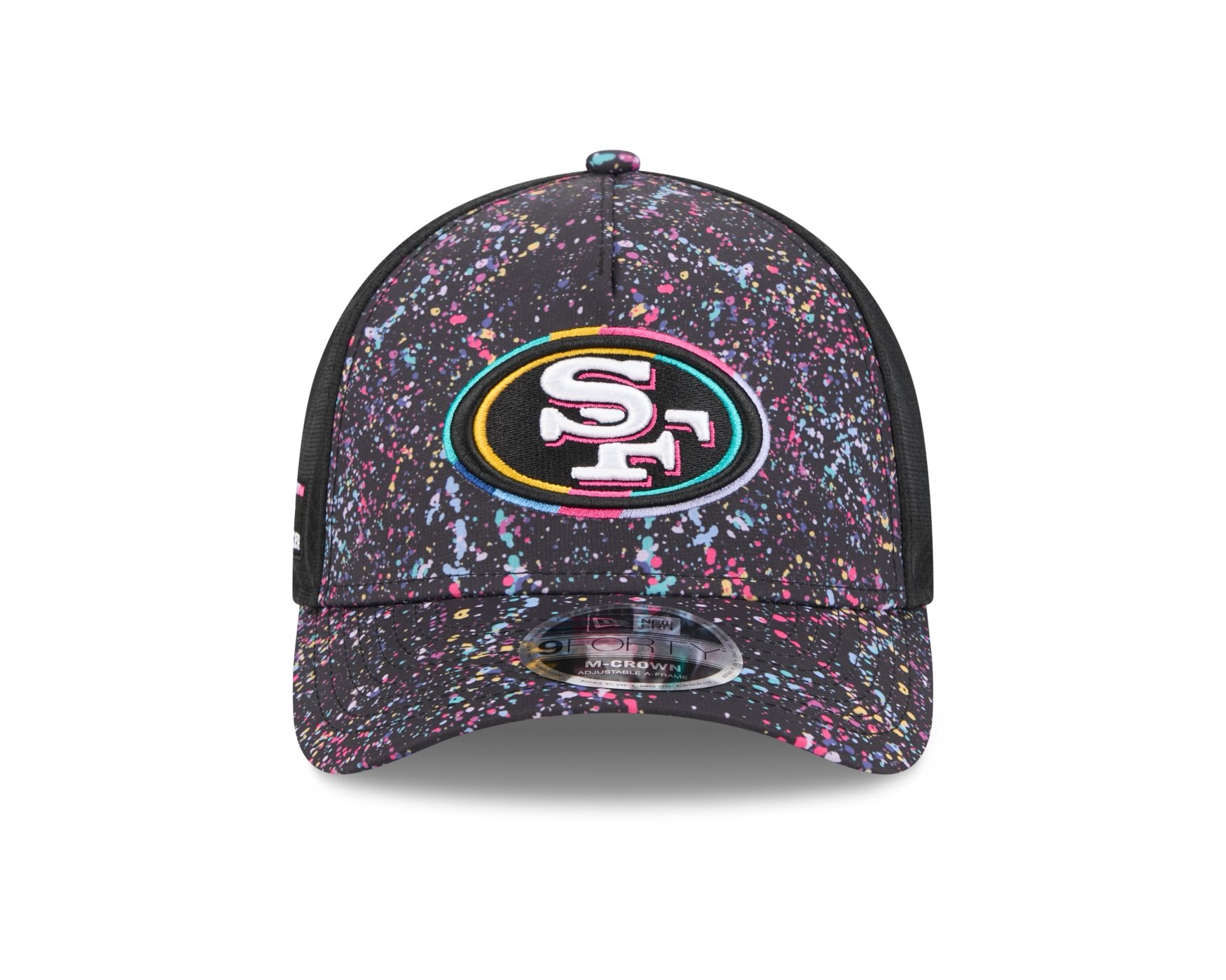 Bone New Era  9FORTY M-Crown A-Frame San Francisco 49ers NFL Preto Multicores 2