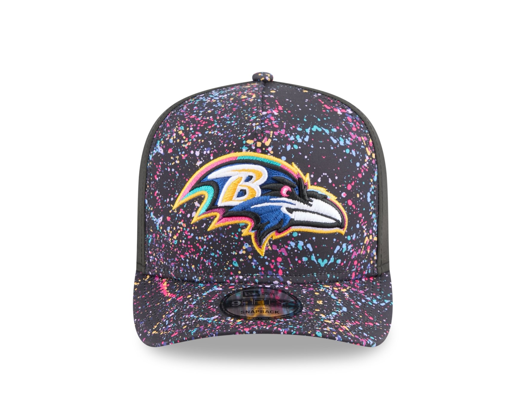 Bone New Era  9FIFTY A-Frame  Baltimore Ravens NFL Preto Cinza 2