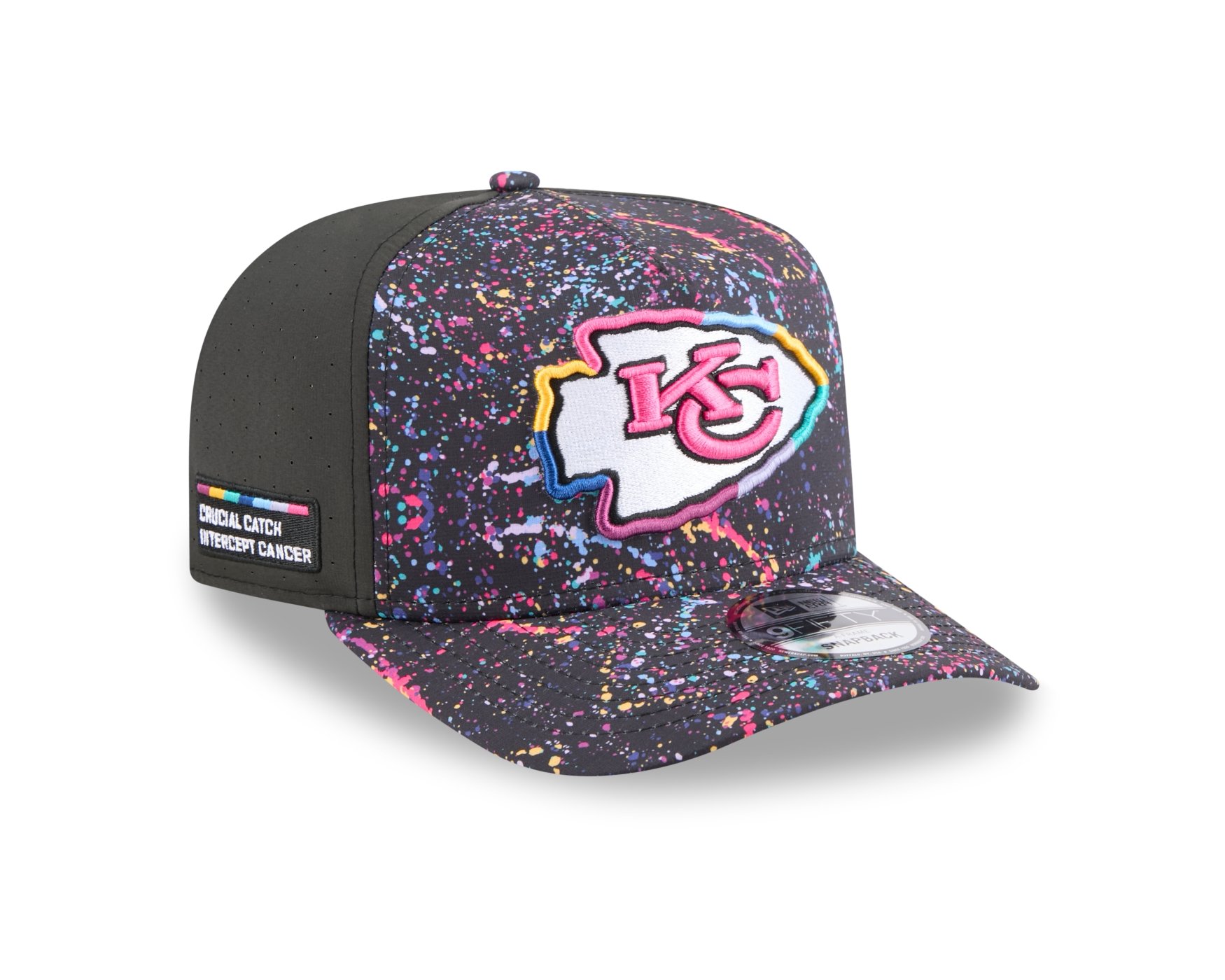 Bone New Era  9FIFTY A-Frame  Kansas City Chiefs NFL Preto Cinza 3
