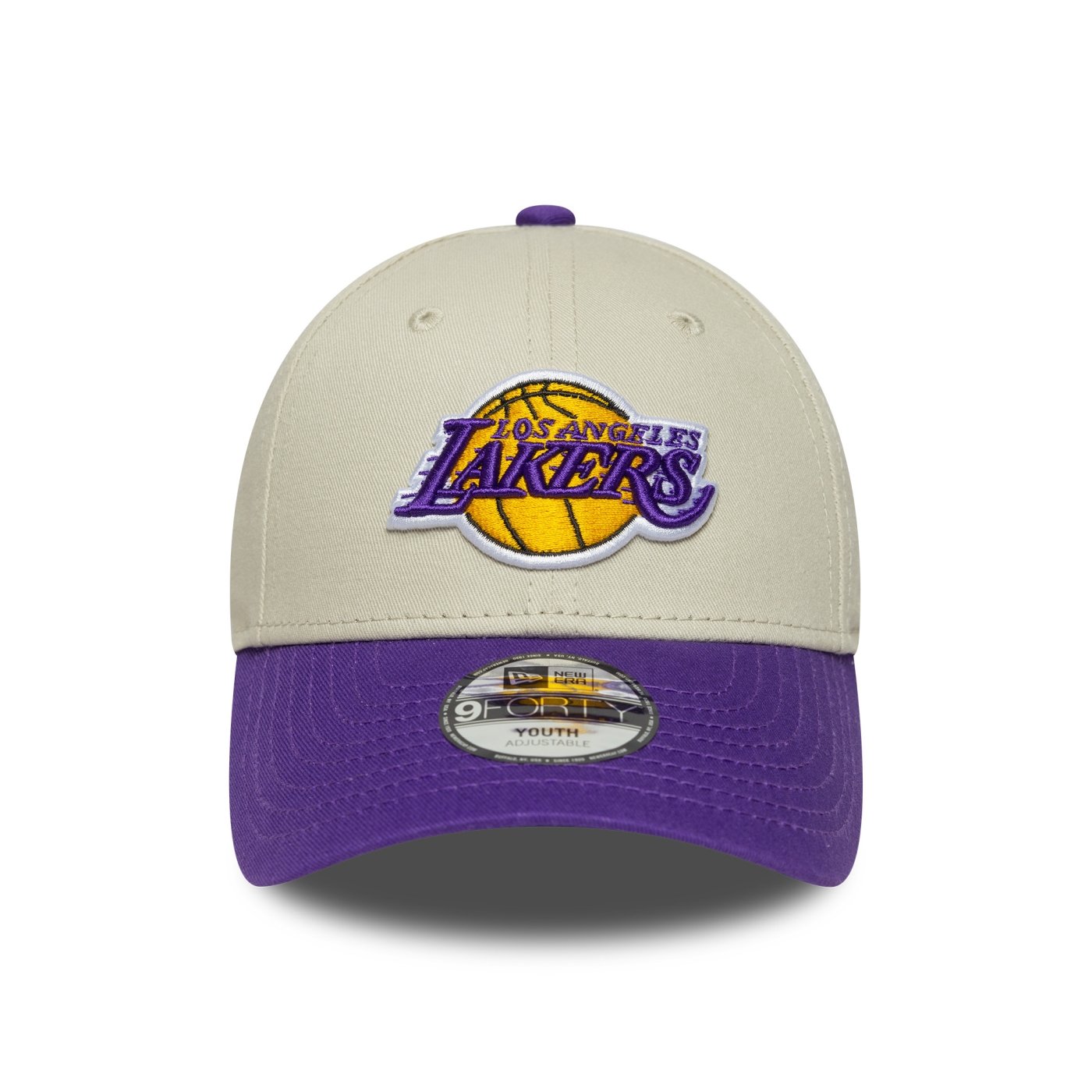 Bone New Era  9FORTY Los Angeles Lakers NBA Bege 2
