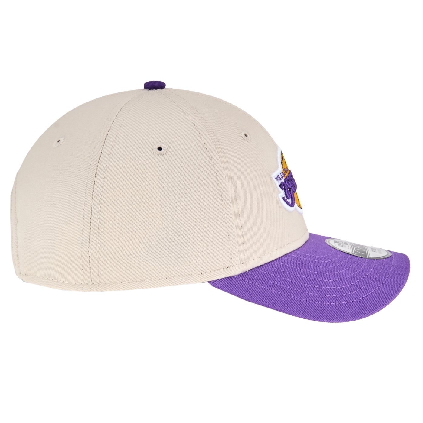 Bone New Era  9FORTY Los Angeles Lakers NBA Bege 4