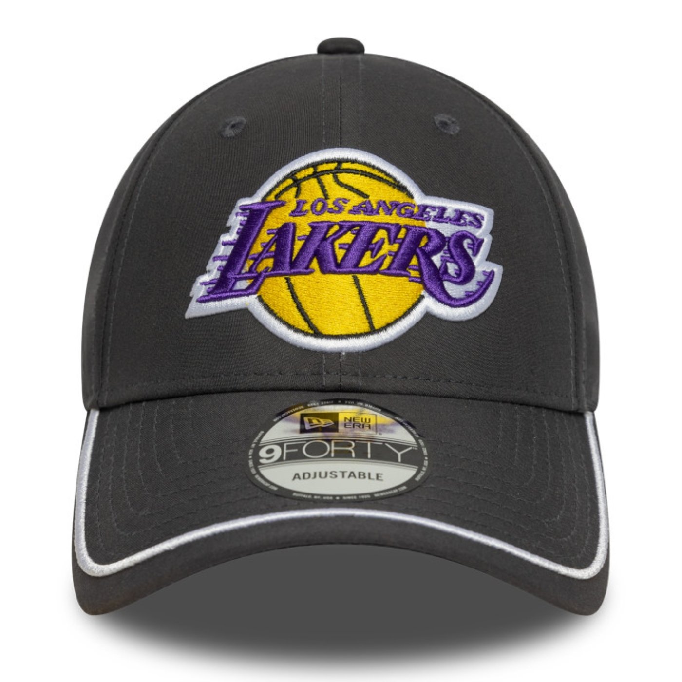 Bone New Era  9FORTY Los Angeles Lakers NBA Cinza Cinza 2
