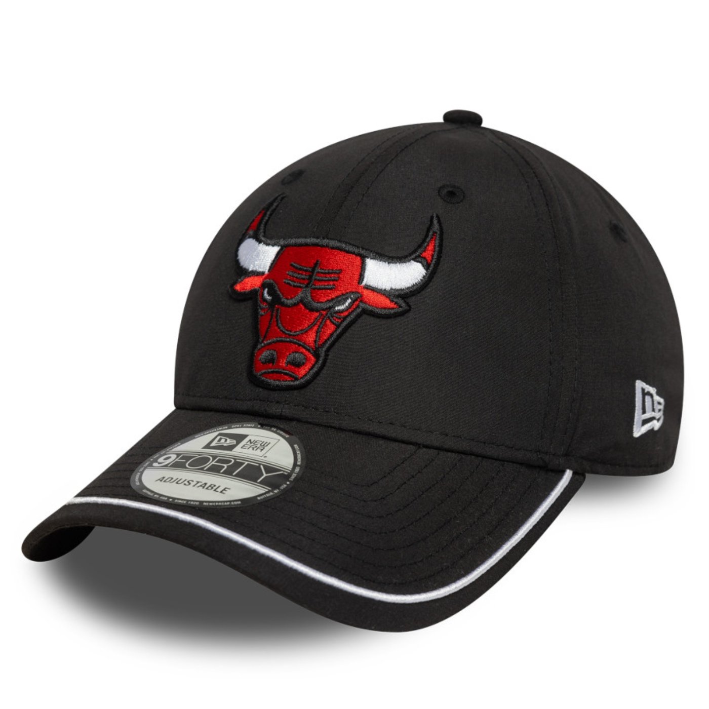 Bone New Era  9FORTY Chicago Bulls NBA Preto Preto 1
