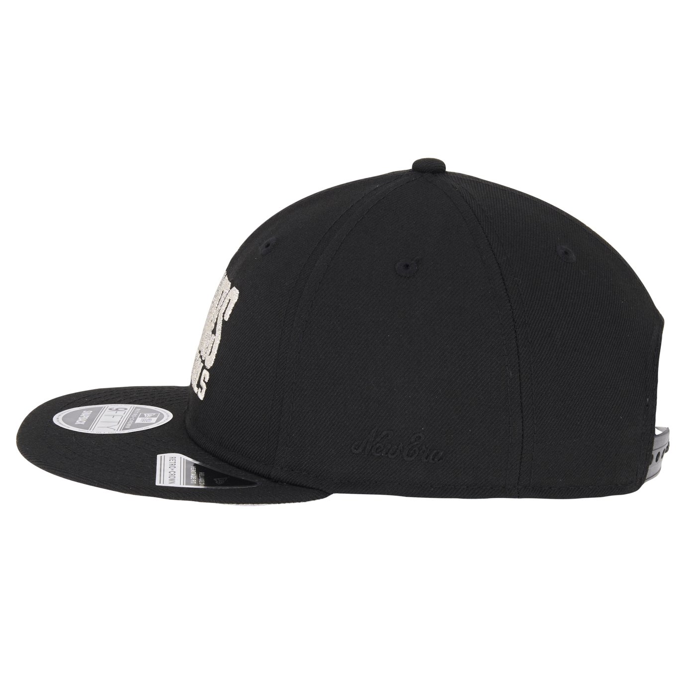 Bone New Era 9FIFTY RETRO CROWN San Antonio Spurs NBA Preto Preto 7