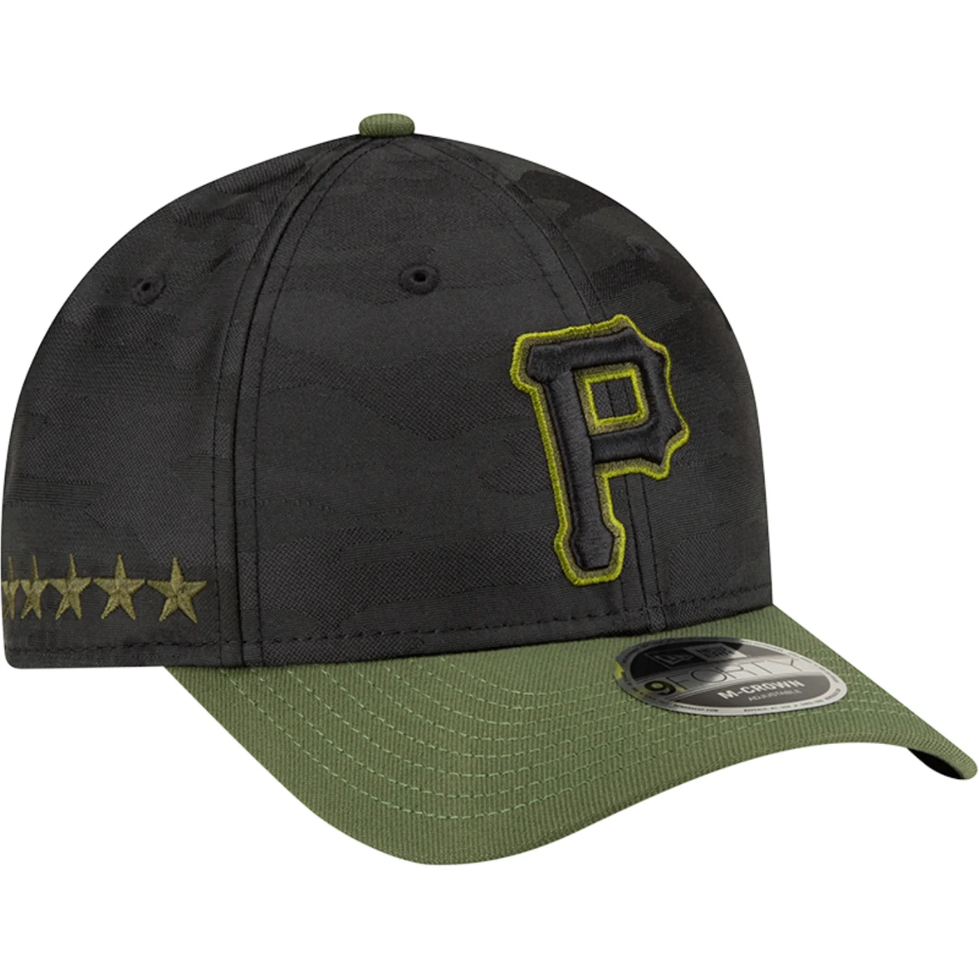 Bone New Era 9FORTY M-Crown MLB Player Replica Pittsburgh Pirates Preto 2