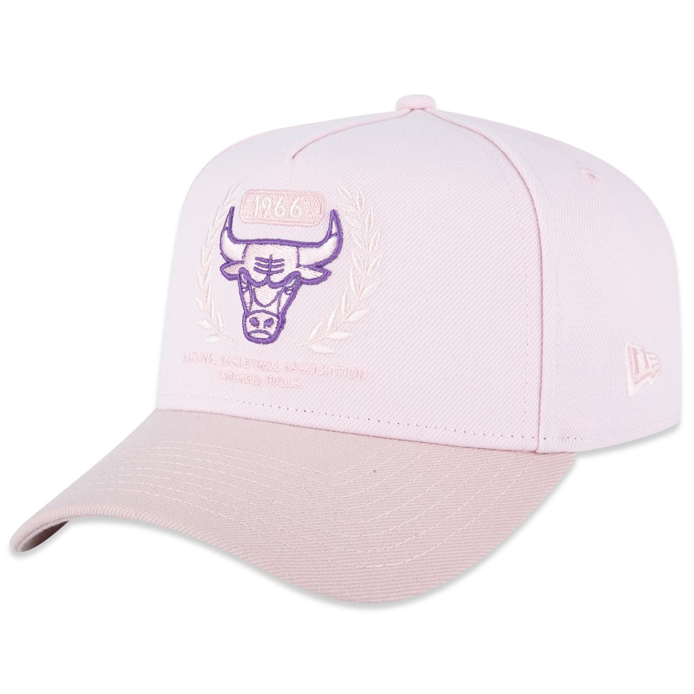 Bone New Era  9FORTY A-Frame Chicago Bulls NBA Rosa