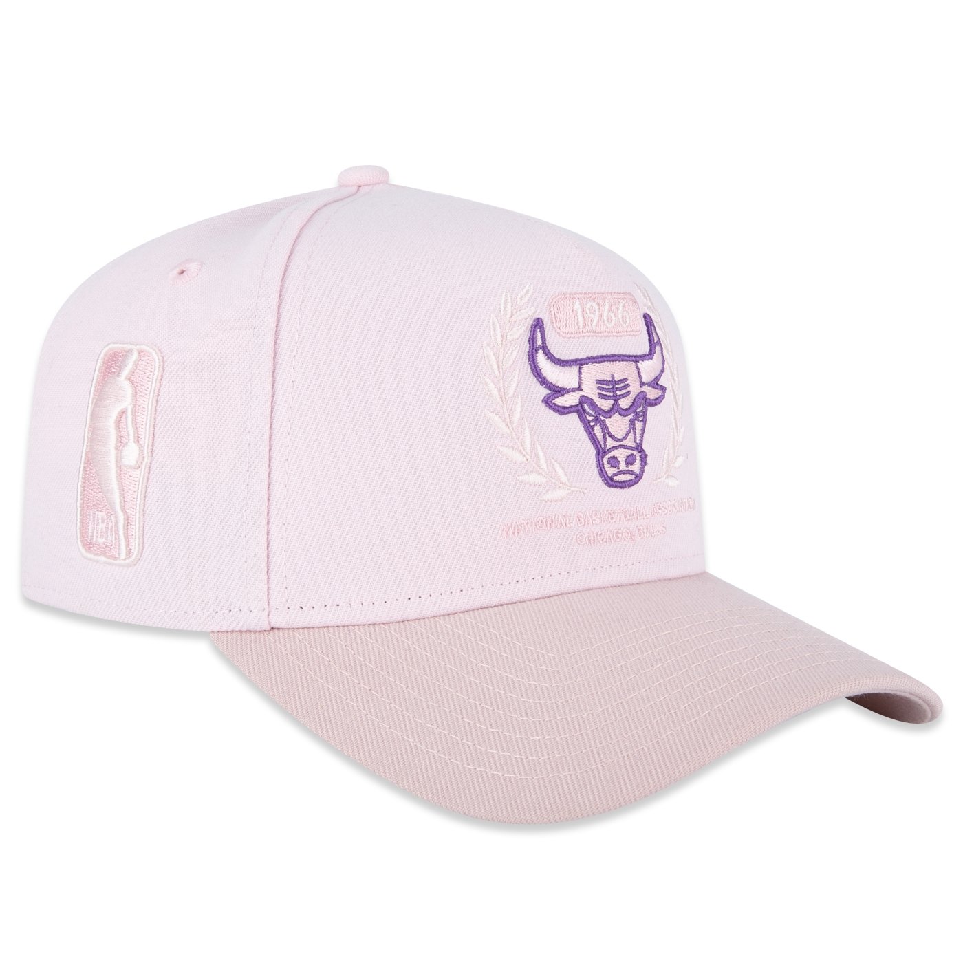 Bone New Era 9FORTY A-Frame Chicago Bulls NBA Rosa Rosa 2