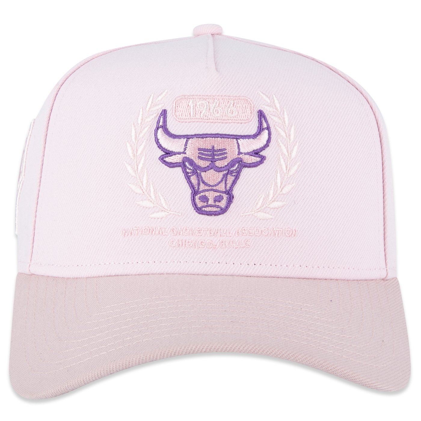 Bone New Era 9FORTY A-Frame Chicago Bulls NBA Rosa Rosa 3