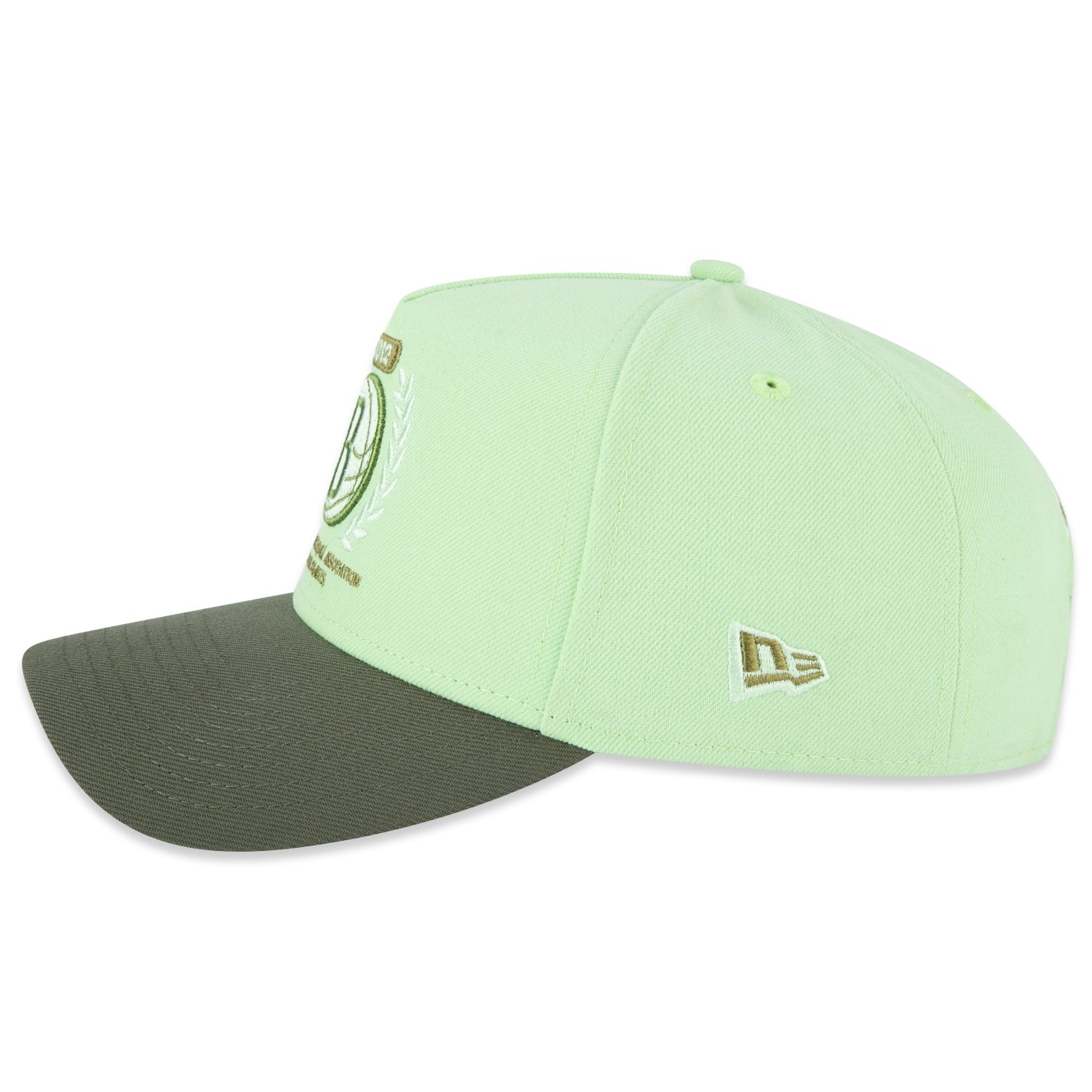 Bone New Era 9FORTY A-Frame Brooklyn Nets NBA Verde Verde 4