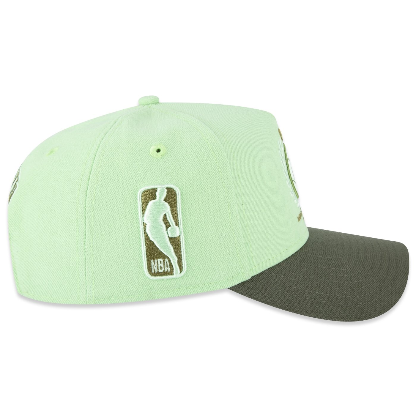 Bone New Era 9FORTY A-Frame Brooklyn Nets NBA Verde Verde 5