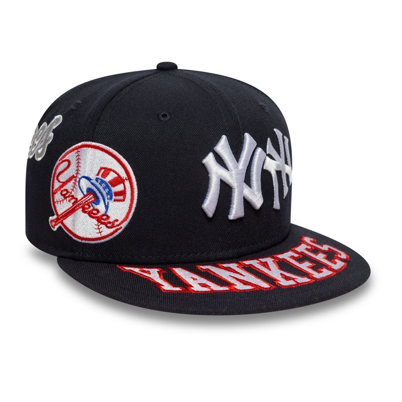 Bone New Era 59FIFTY New York Yankees MLB Marinho Preto 4